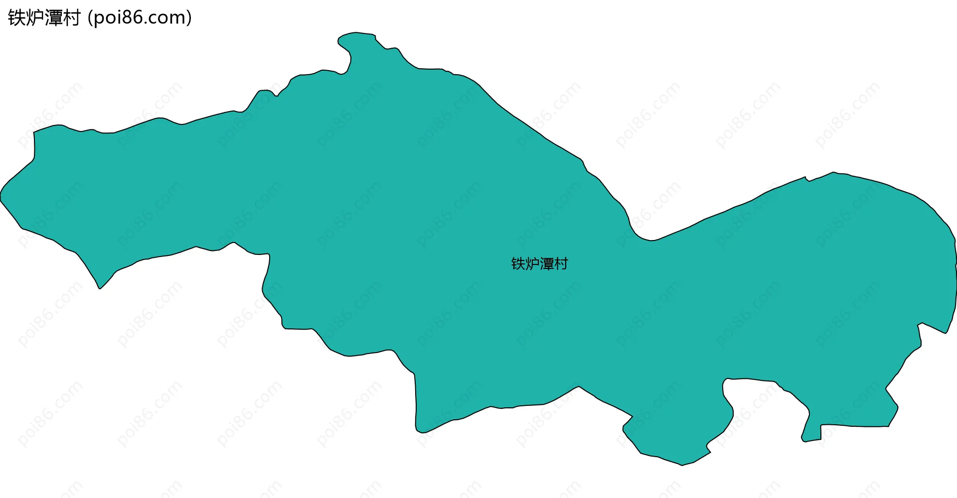 铁炉潭村边界地图