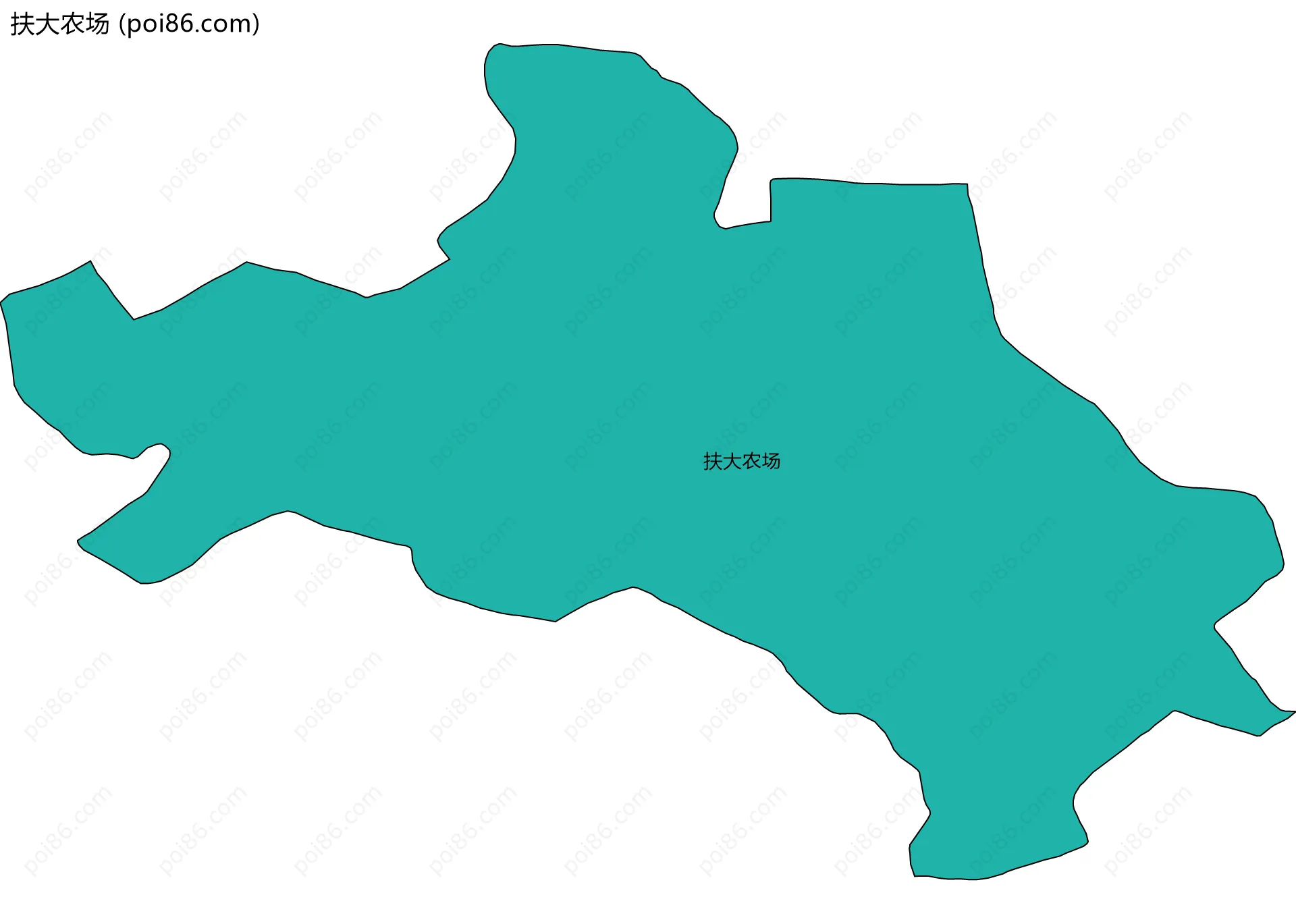 扶大农场边界地图