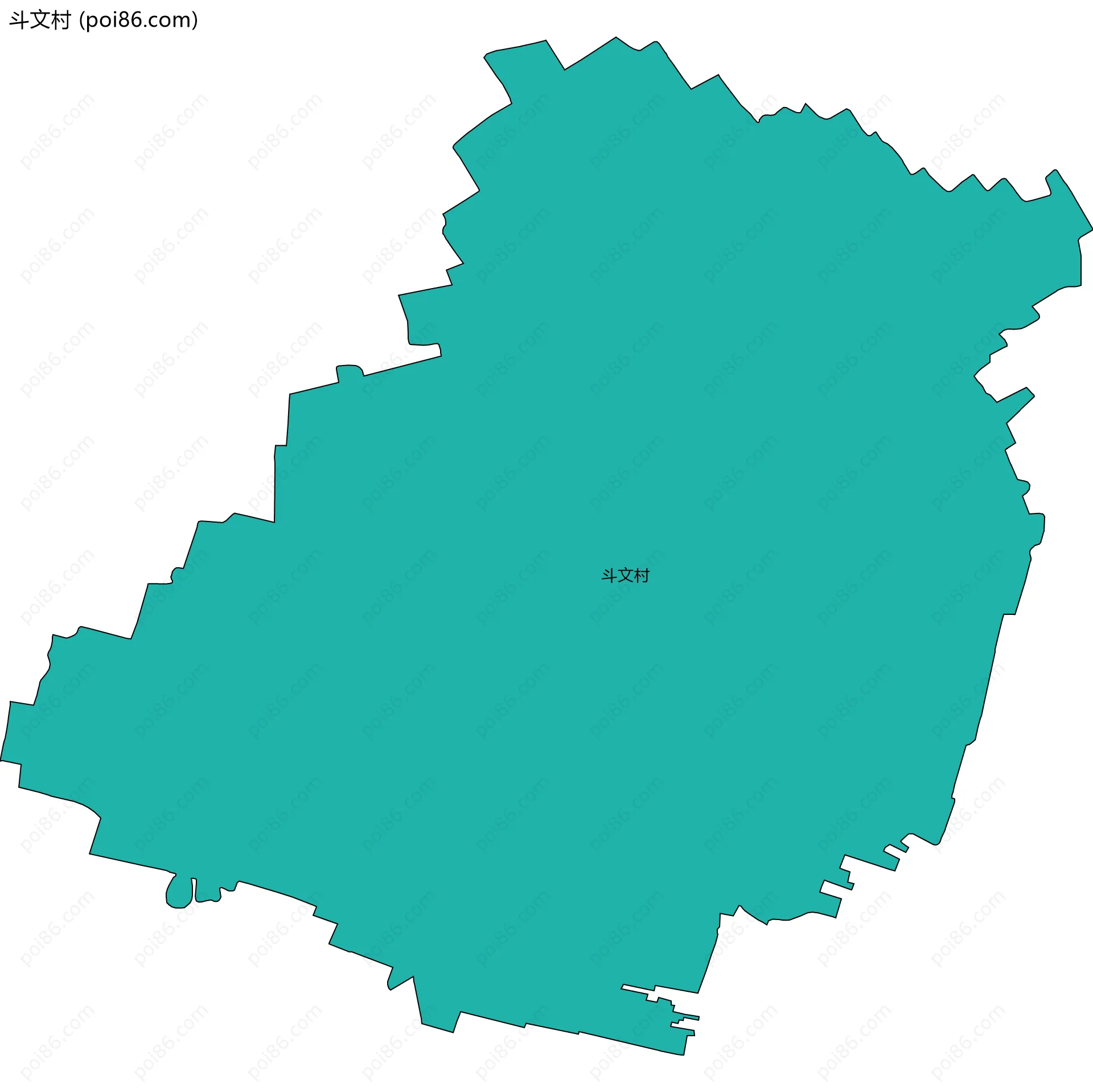 斗文村边界地图