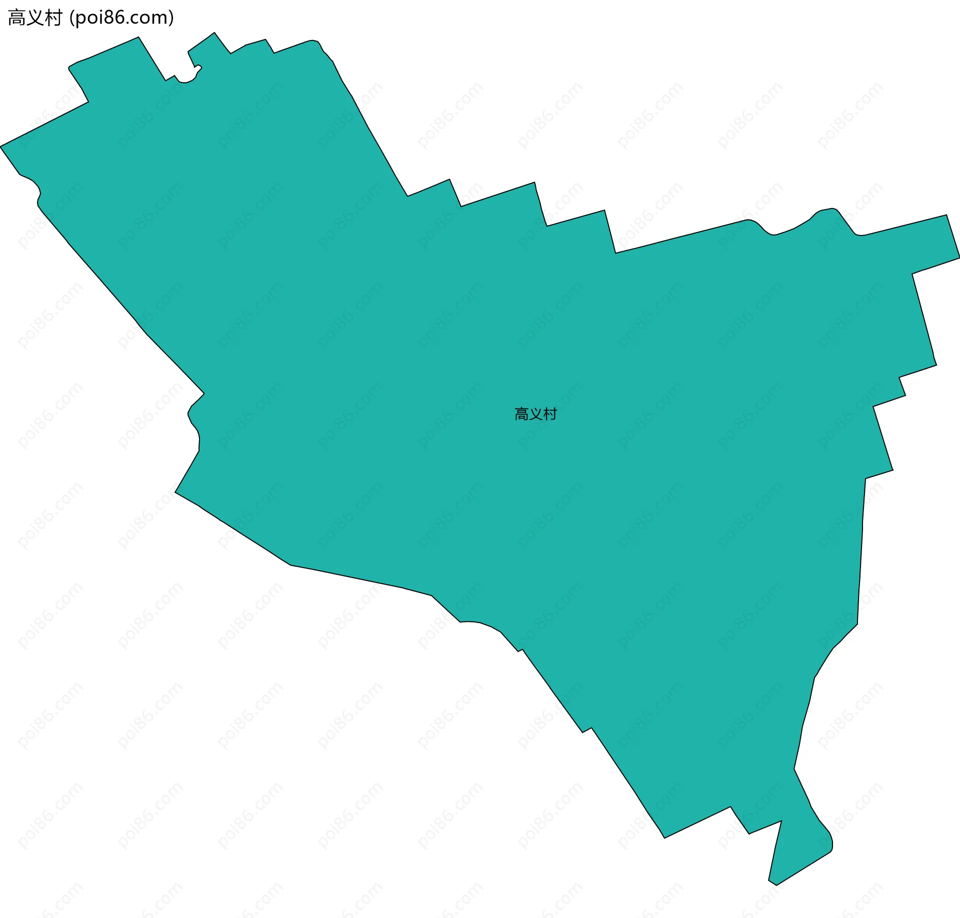 高义村边界地图
