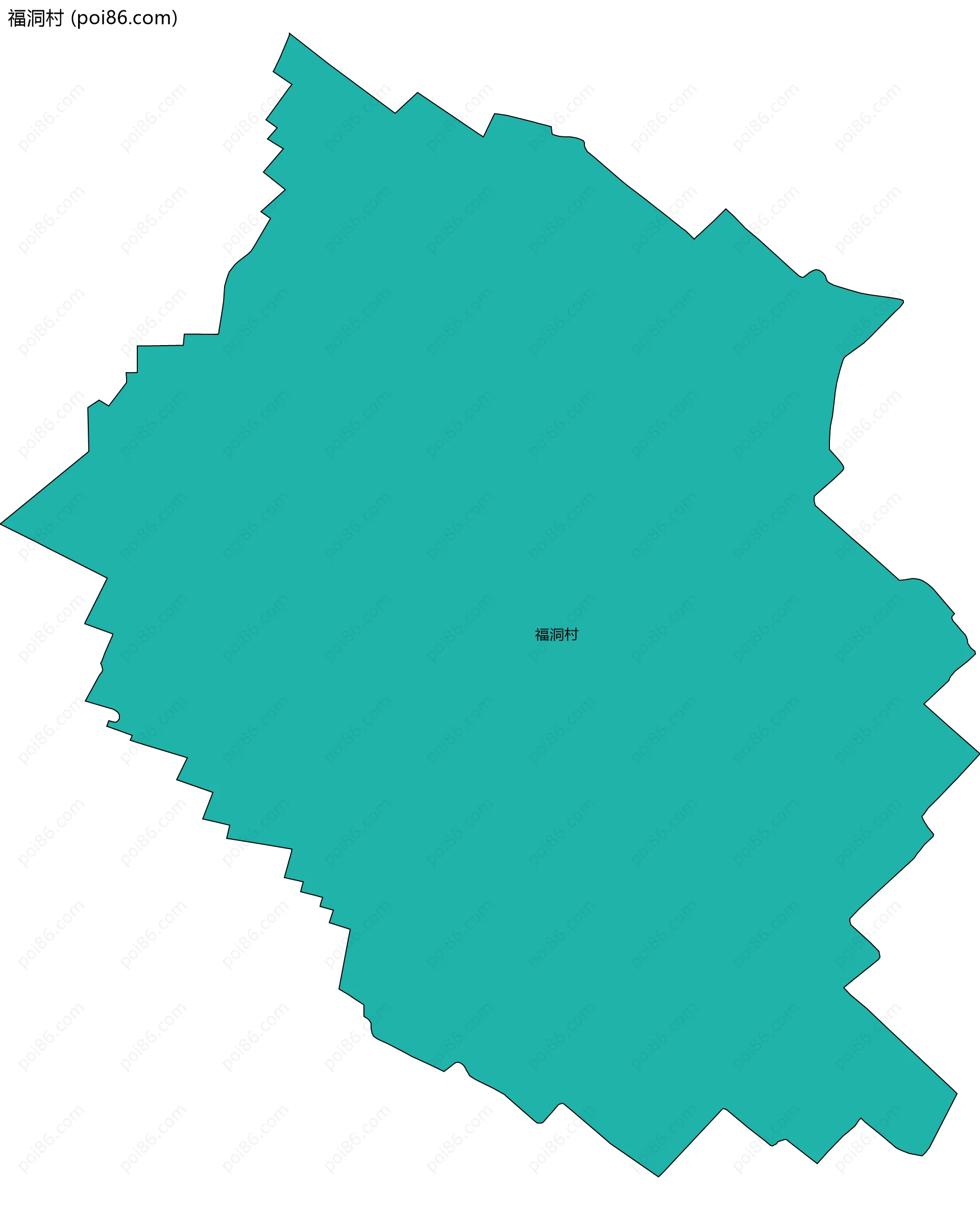 福洞村边界地图