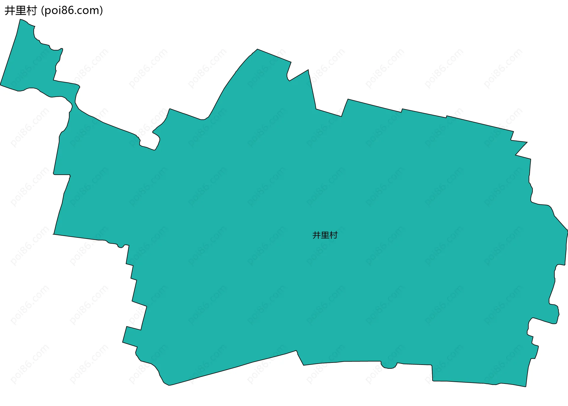 井里村边界地图