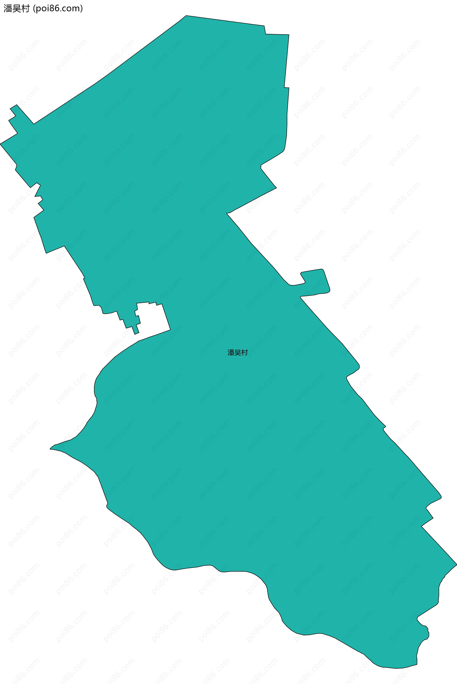 潘吴村边界地图