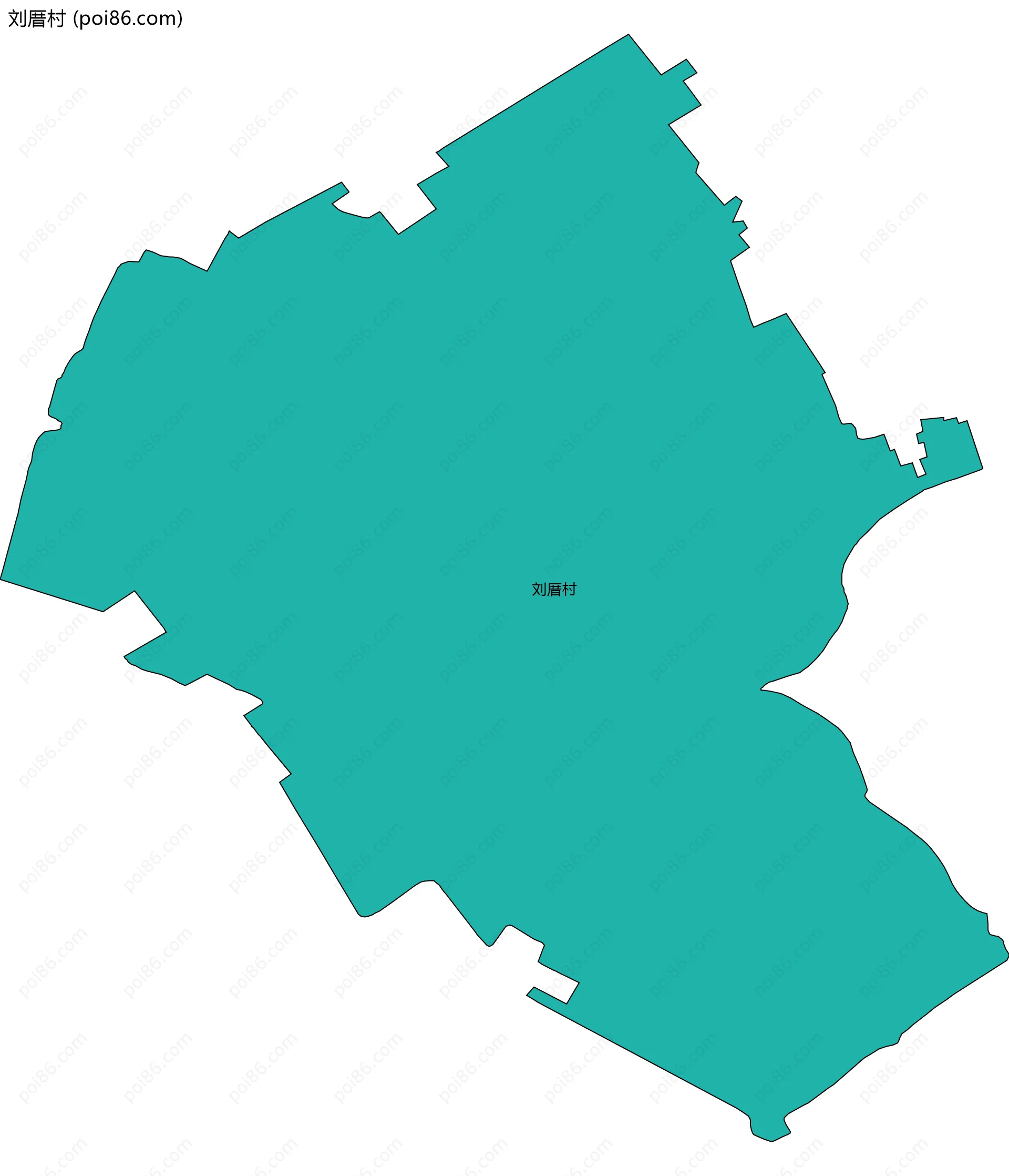 刘厝村边界地图