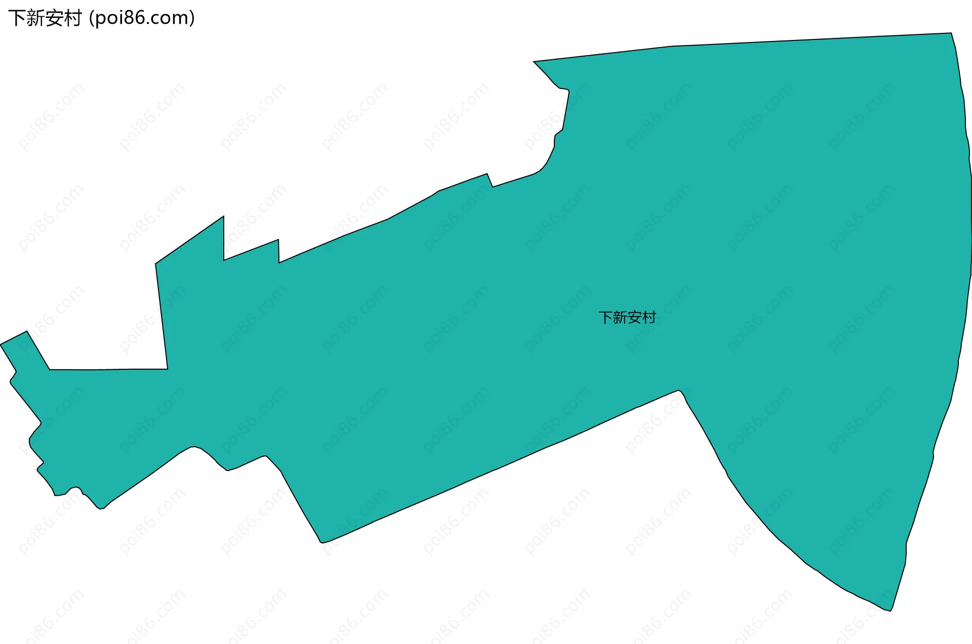 下新安村边界地图