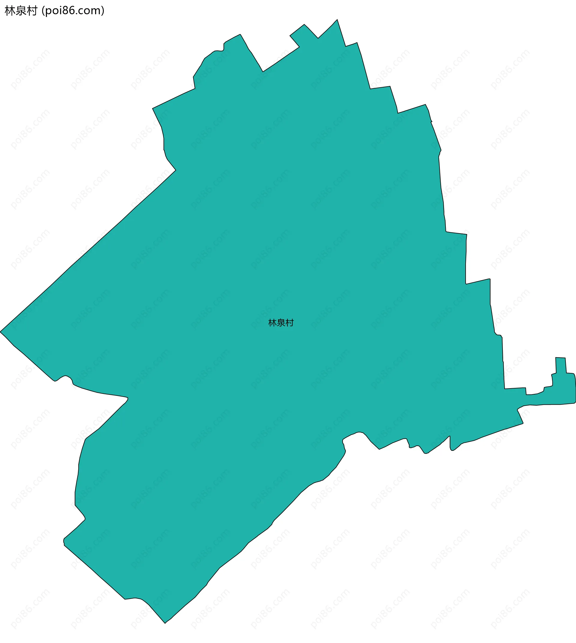 林泉村边界地图