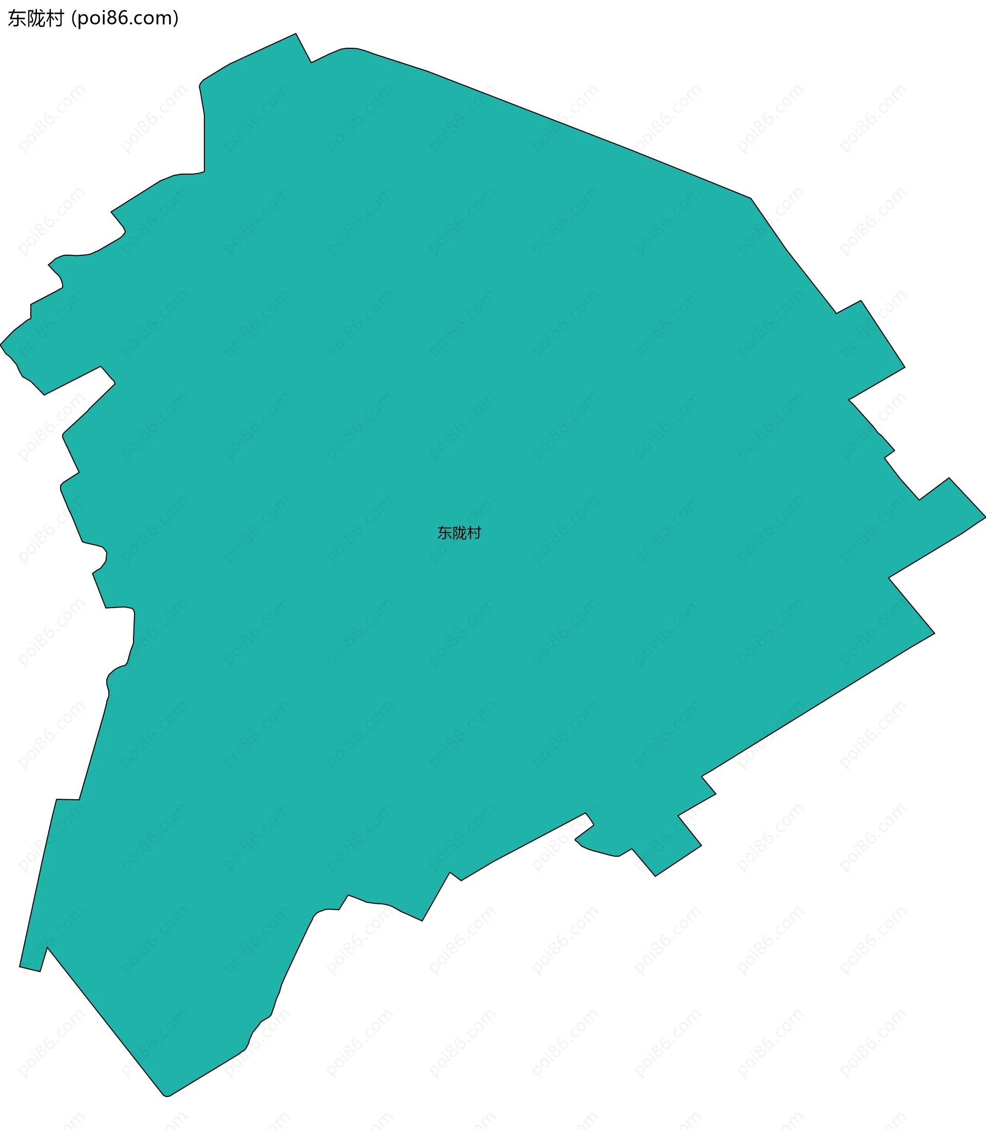 东陇村边界地图