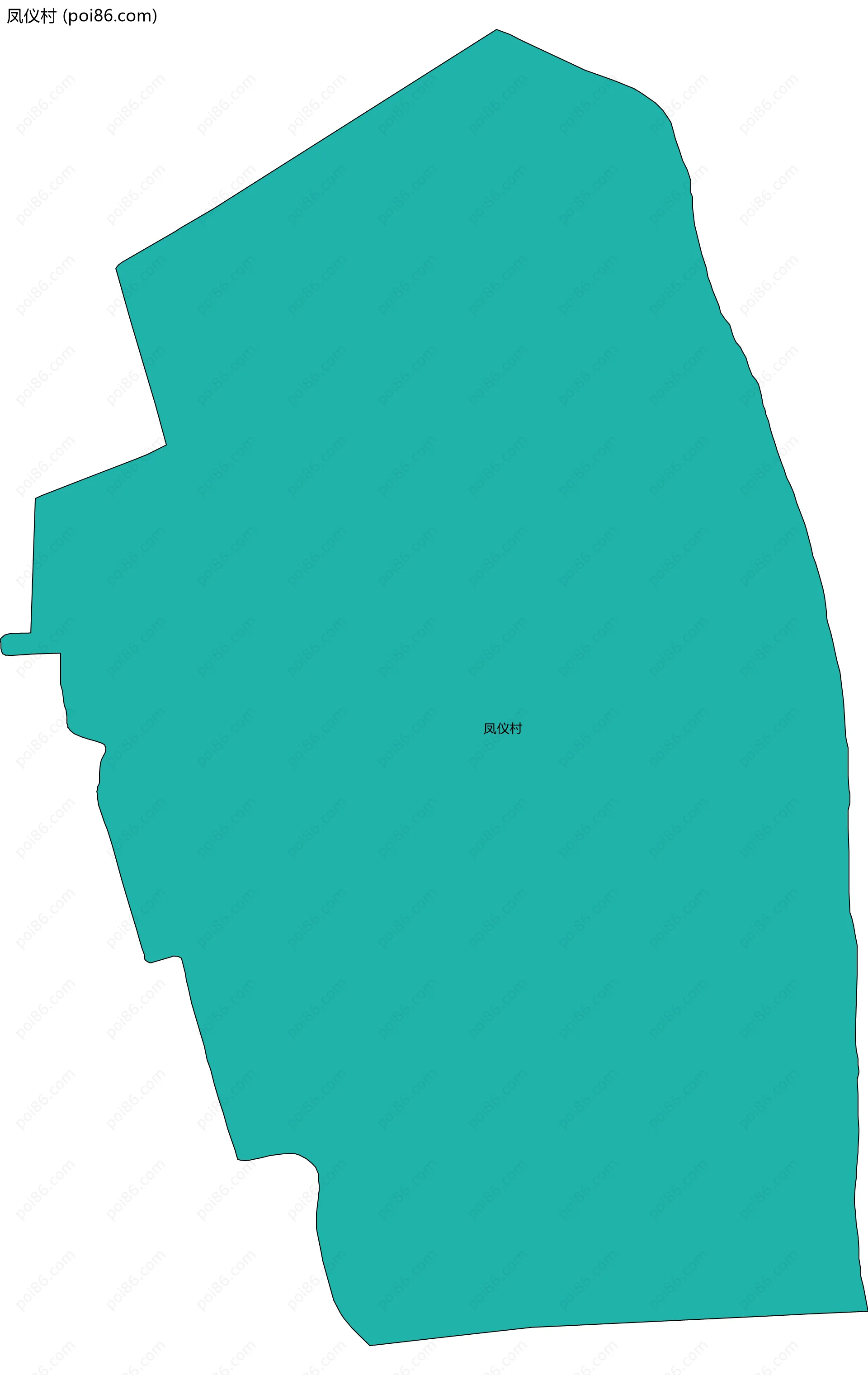 凤仪村边界地图