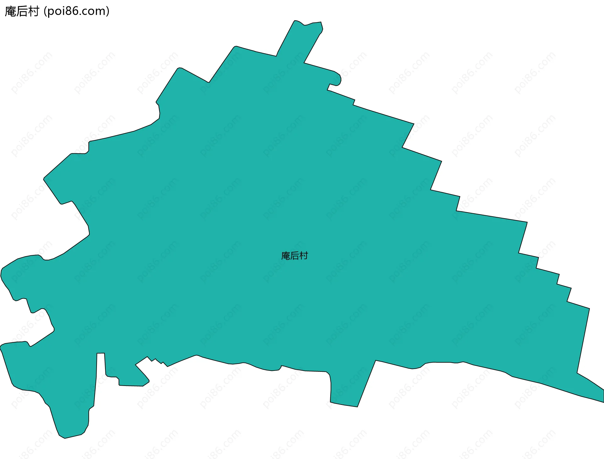 庵后村边界地图