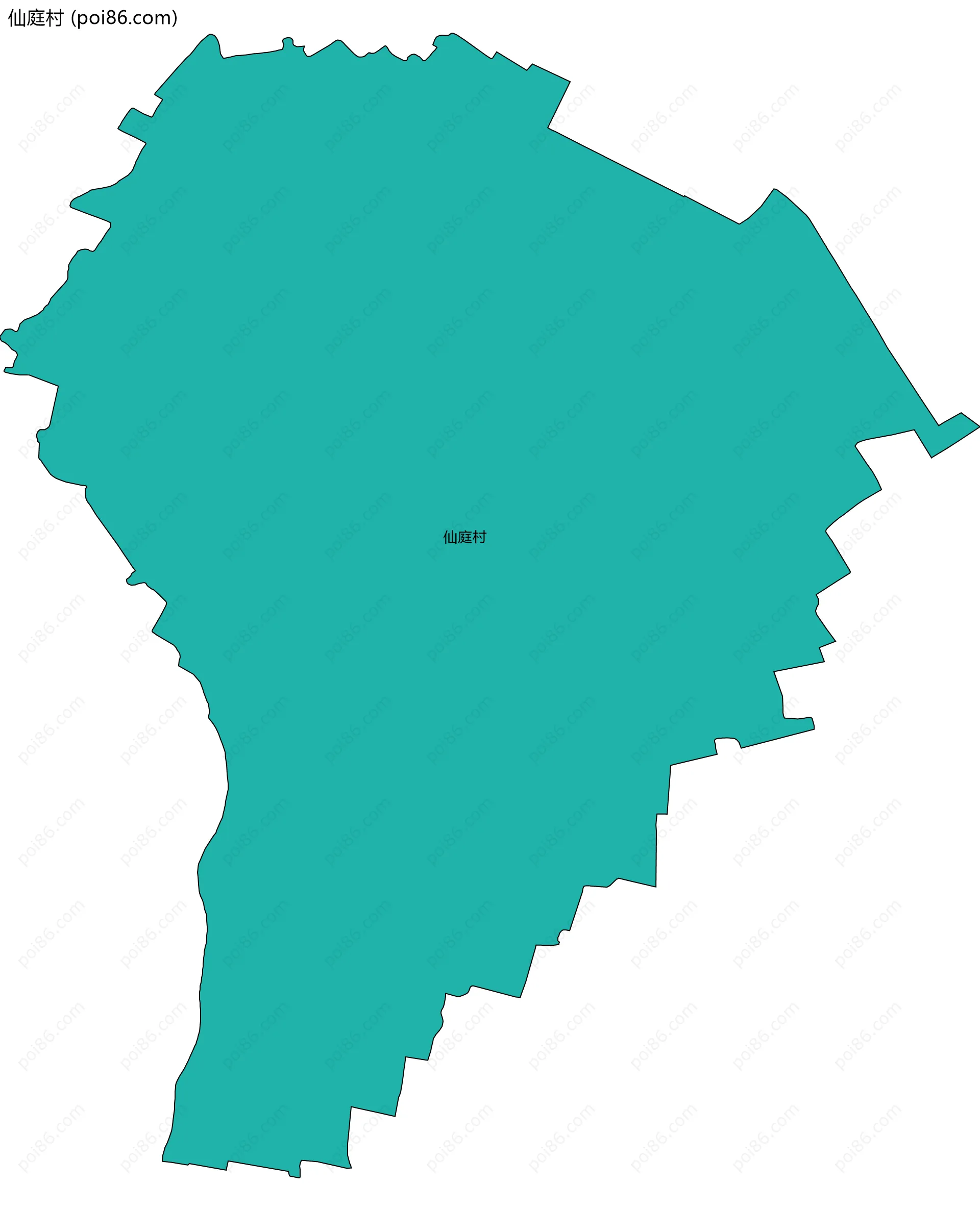 仙庭村边界地图