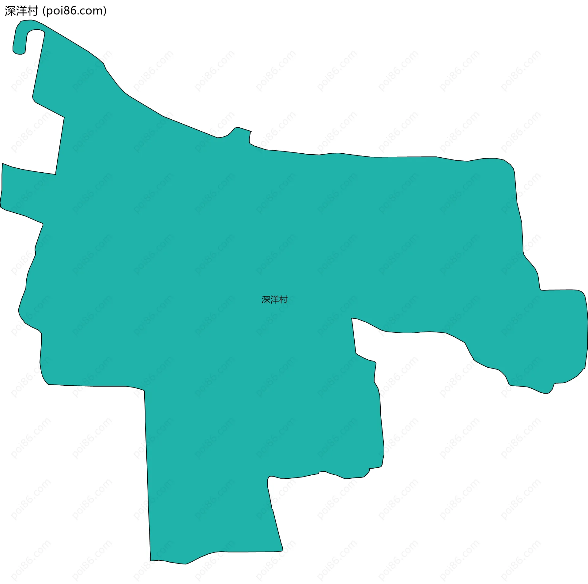 深洋村边界地图