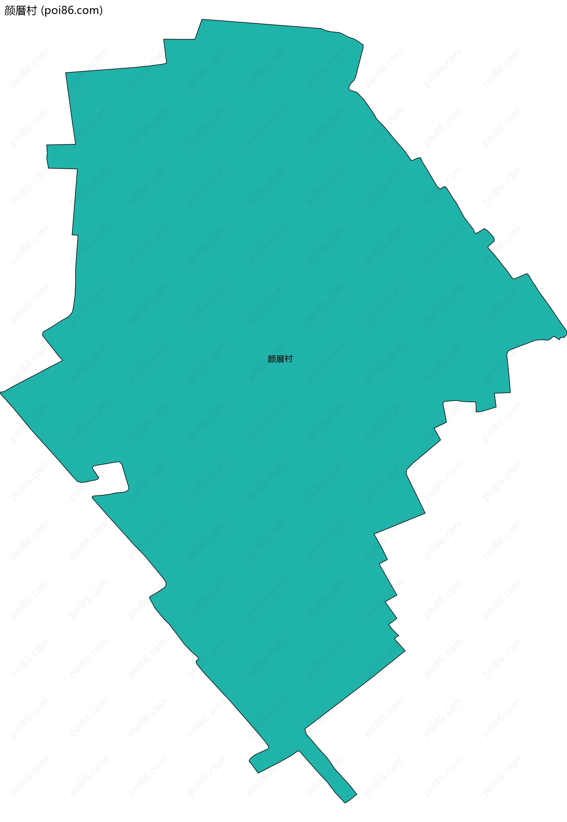 颜厝村边界地图