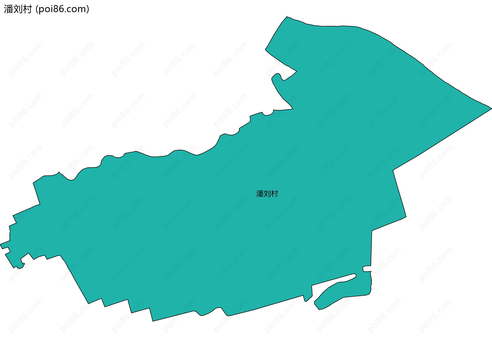 潘刘村边界地图