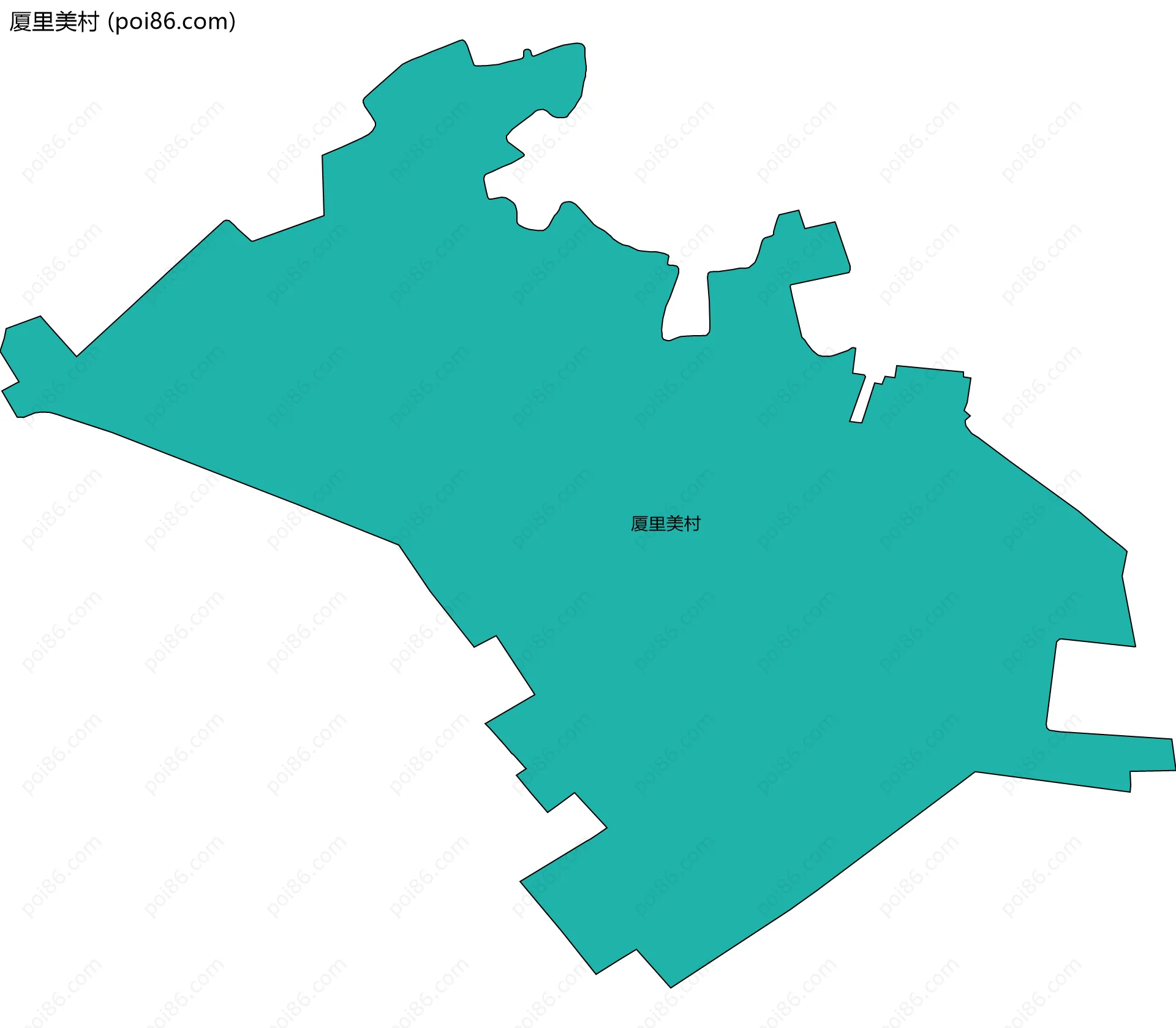 厦里美村边界地图