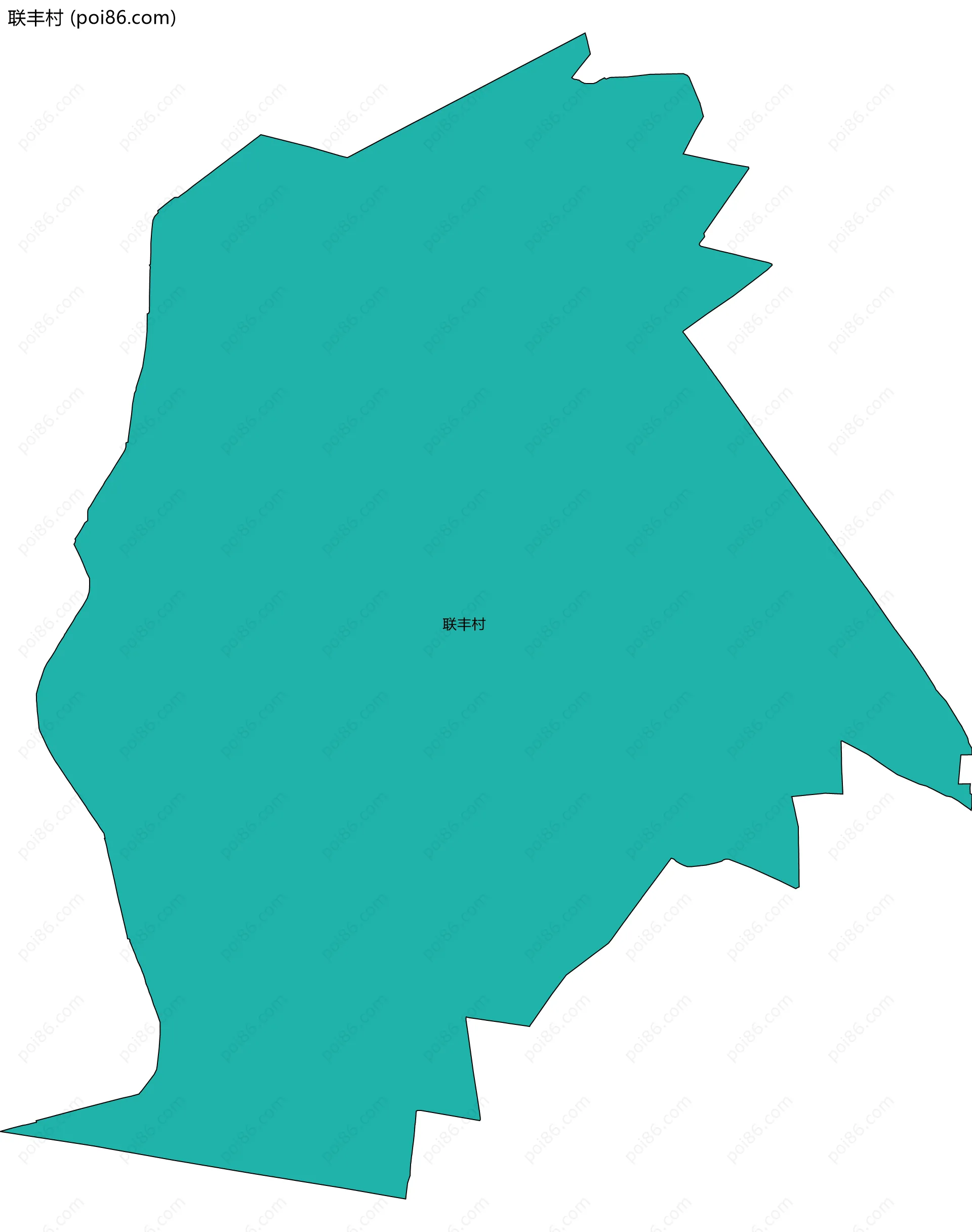 联丰村边界地图