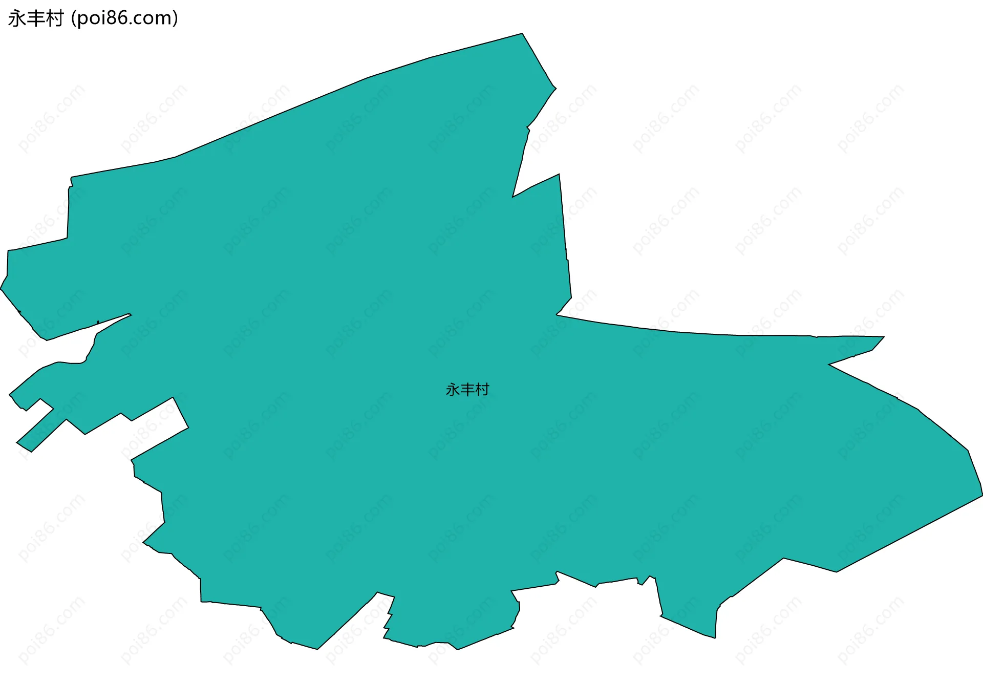 永丰村边界地图