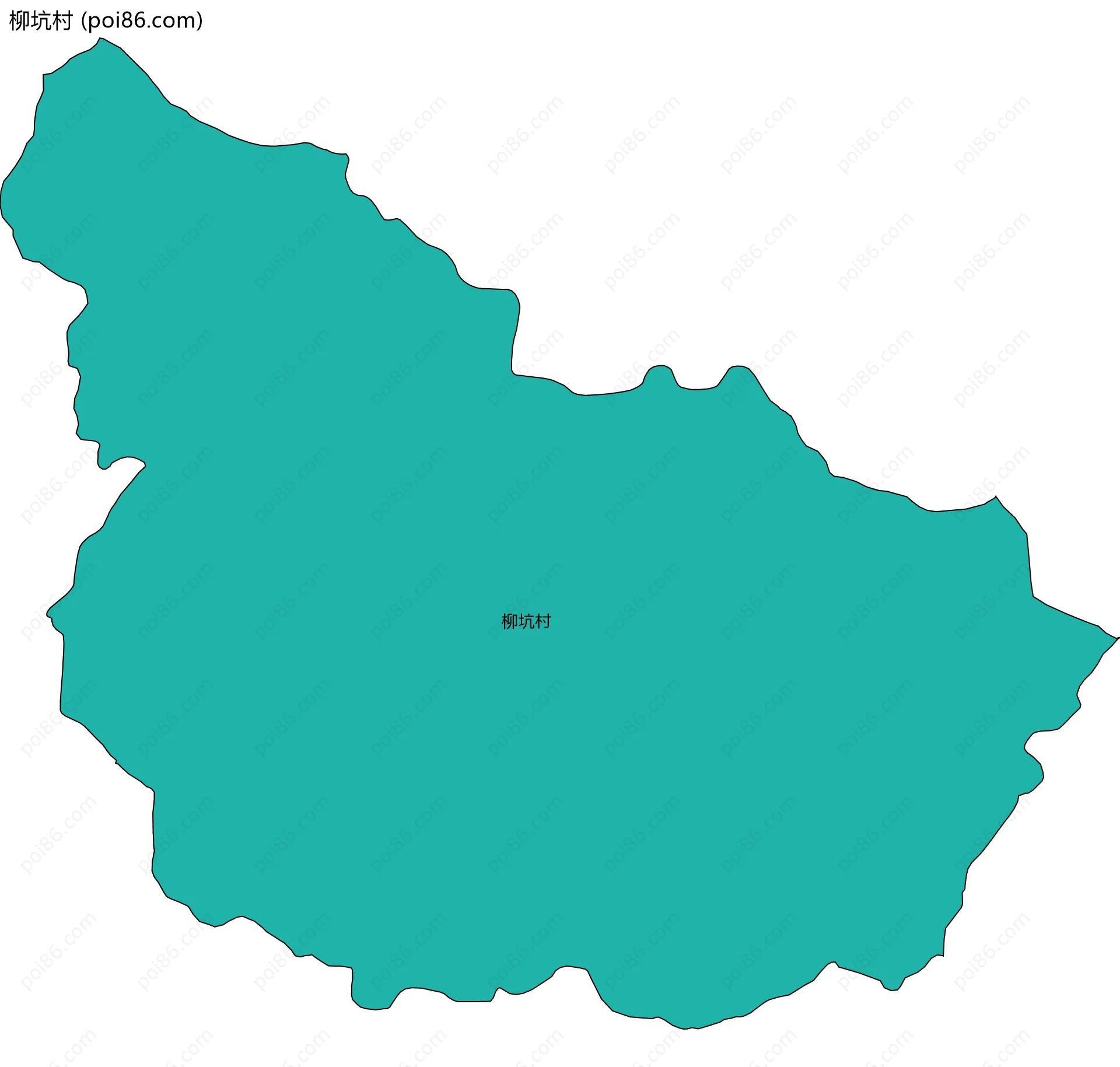 柳坑村边界地图