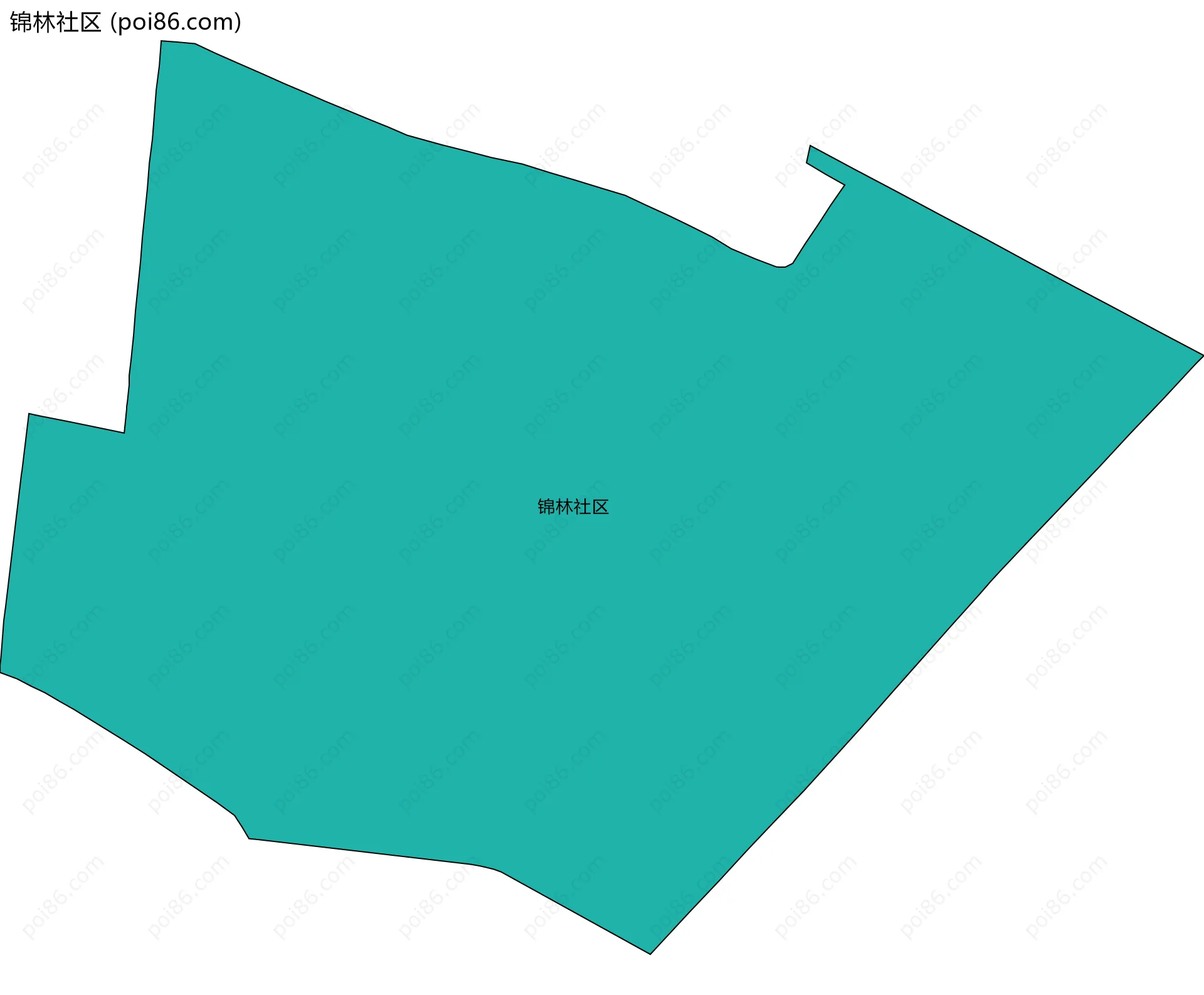 锦林社区边界地图