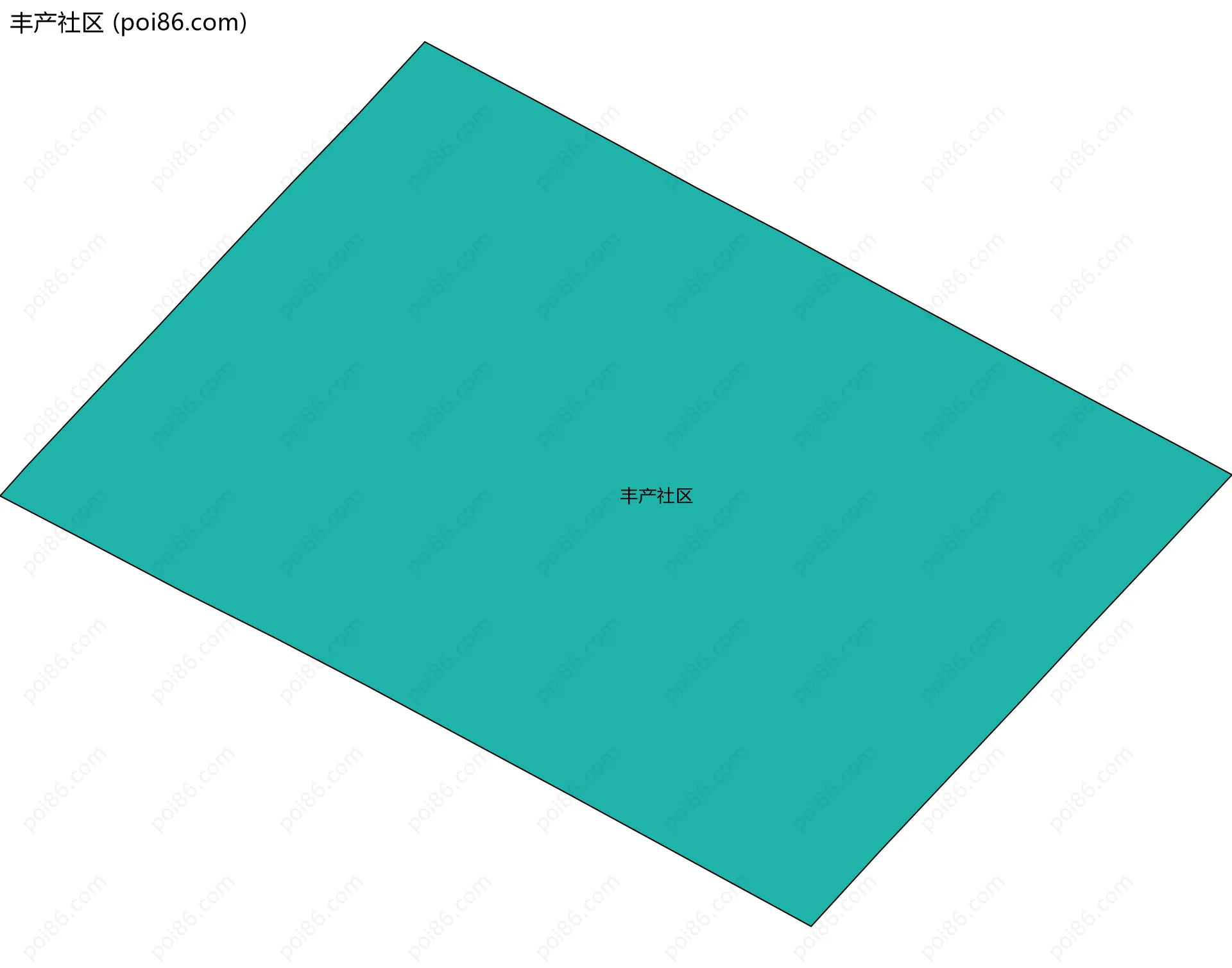 丰产社区边界地图