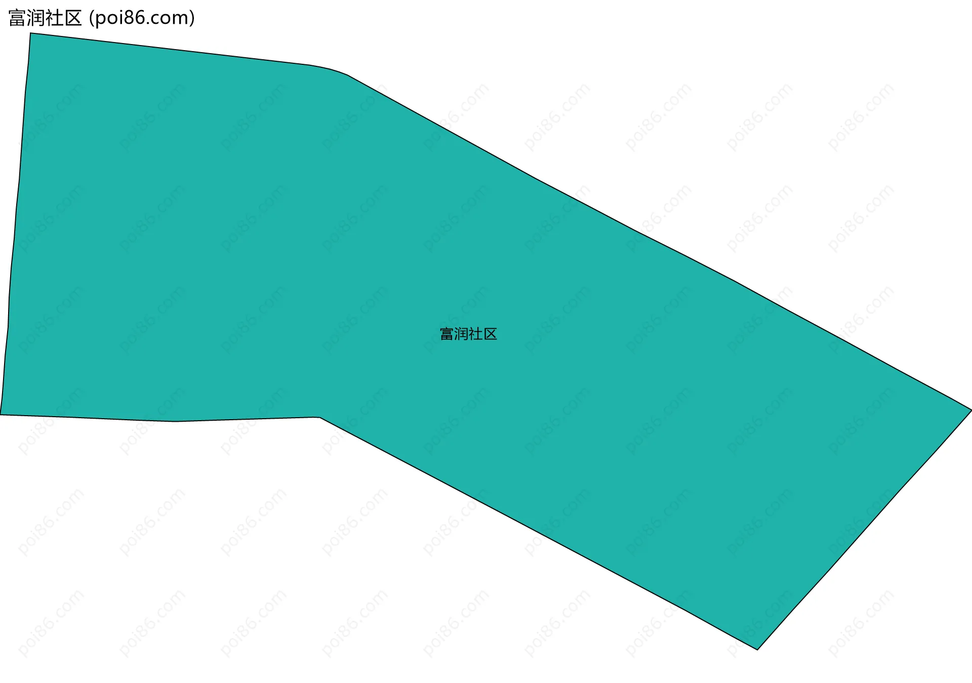 富润社区边界地图