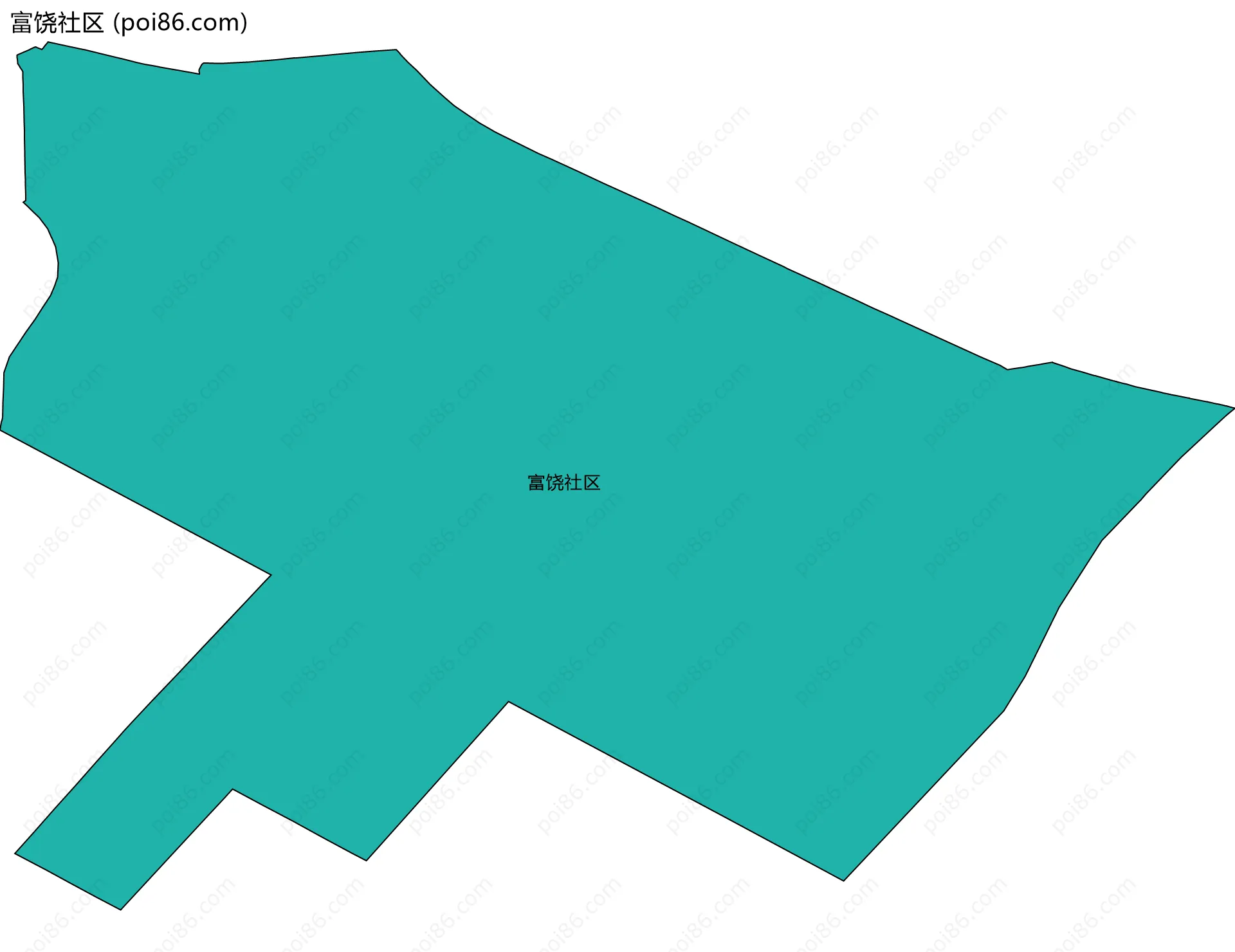 富饶社区边界地图