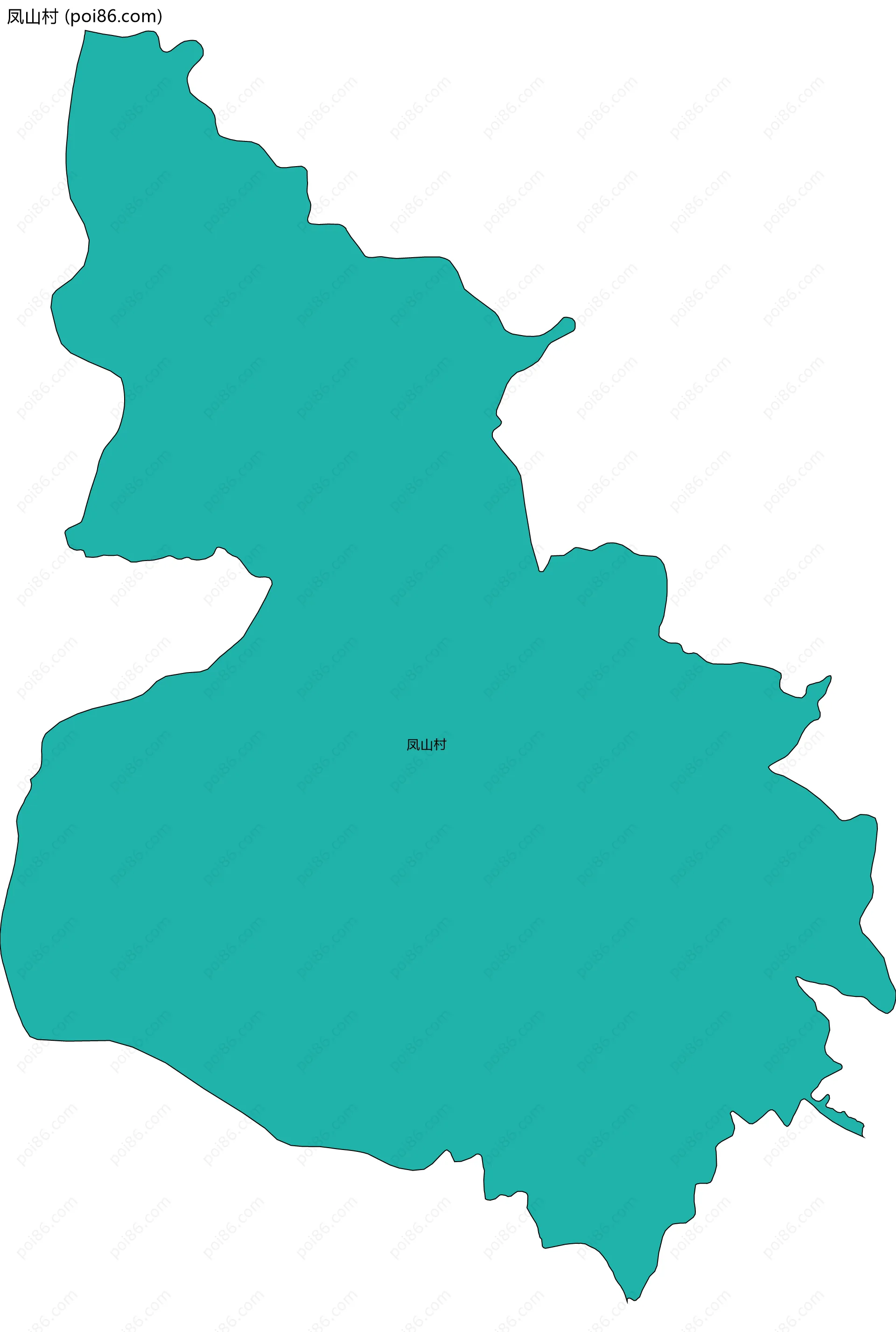 凤山村边界地图