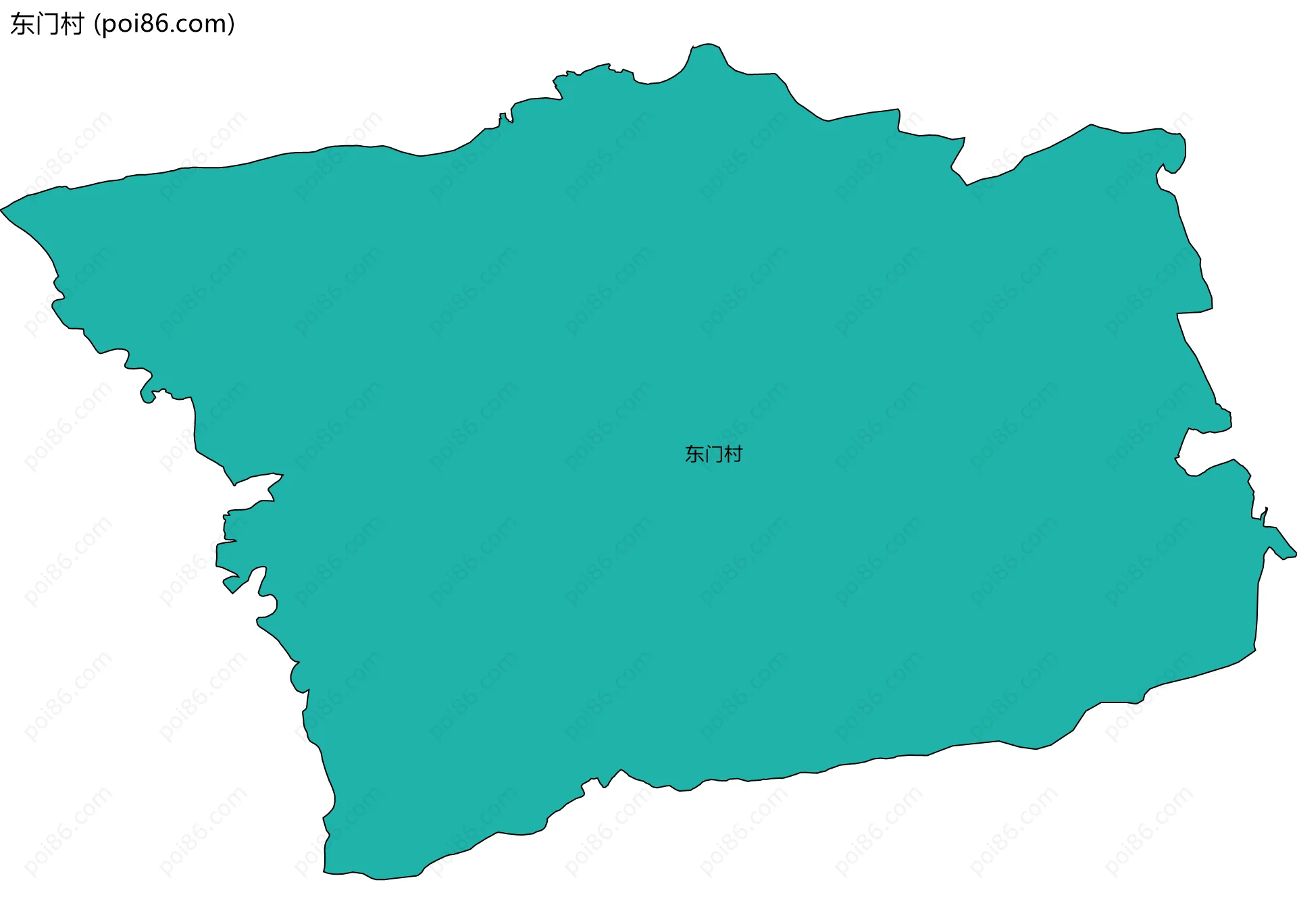 东门村边界地图