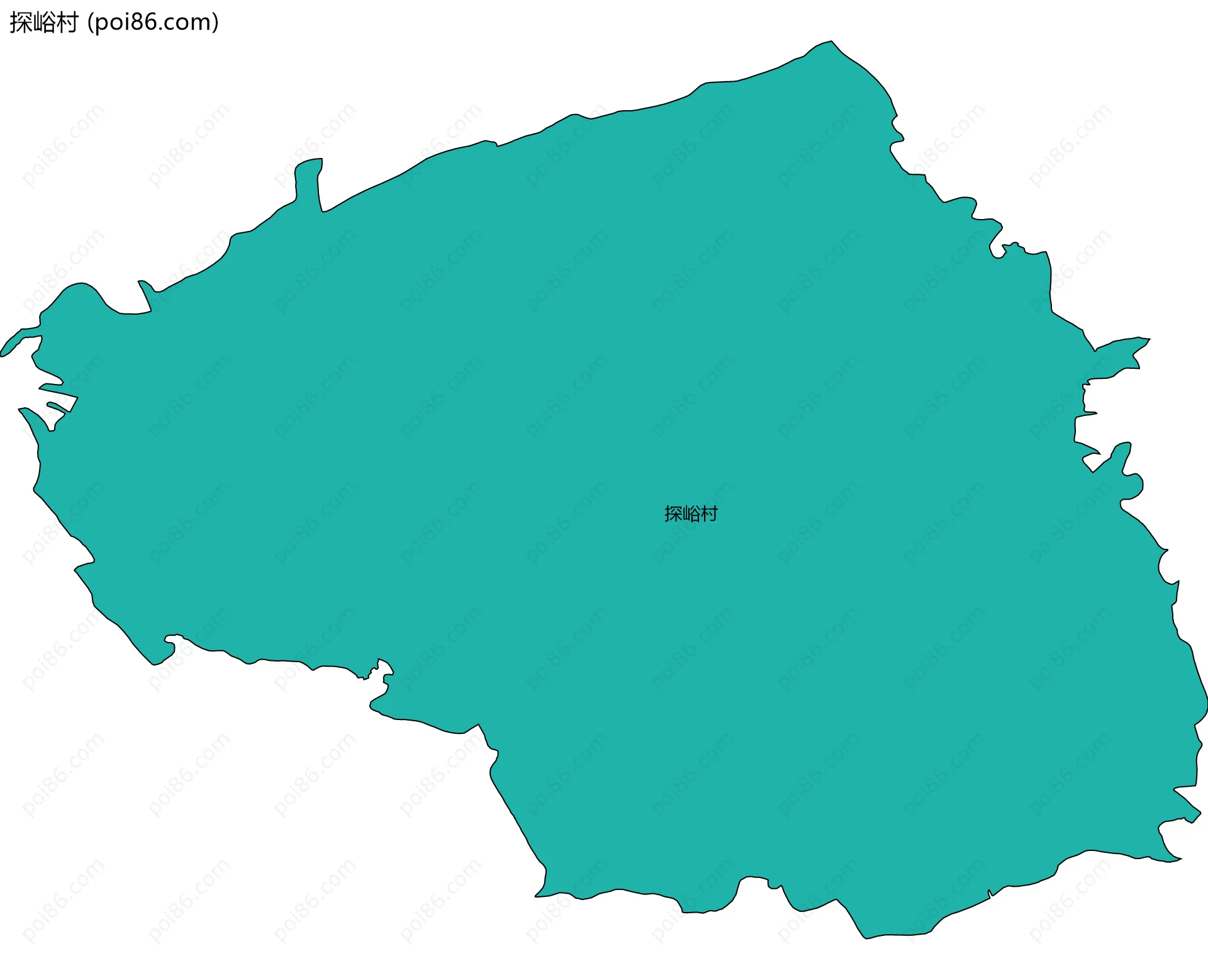 探峪村边界地图
