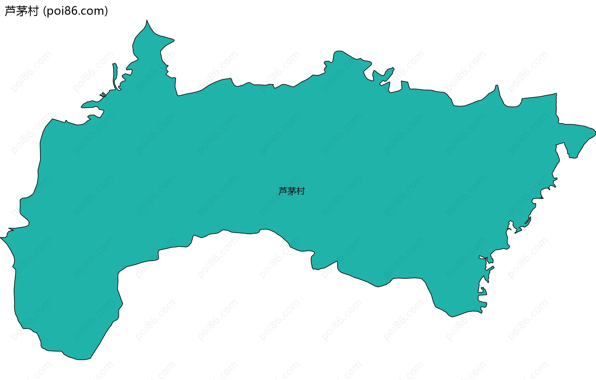 芦茅村边界地图