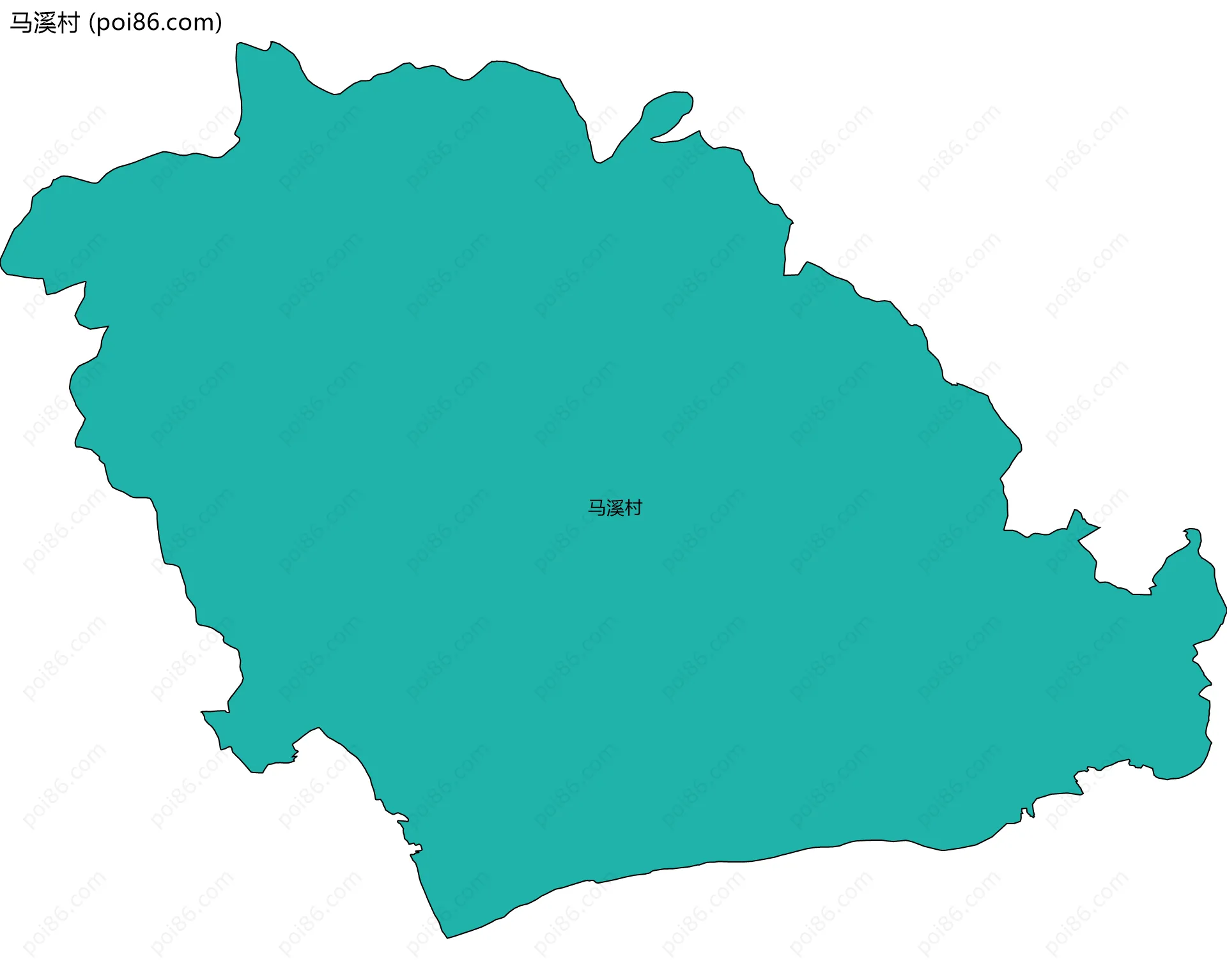 马溪村边界地图