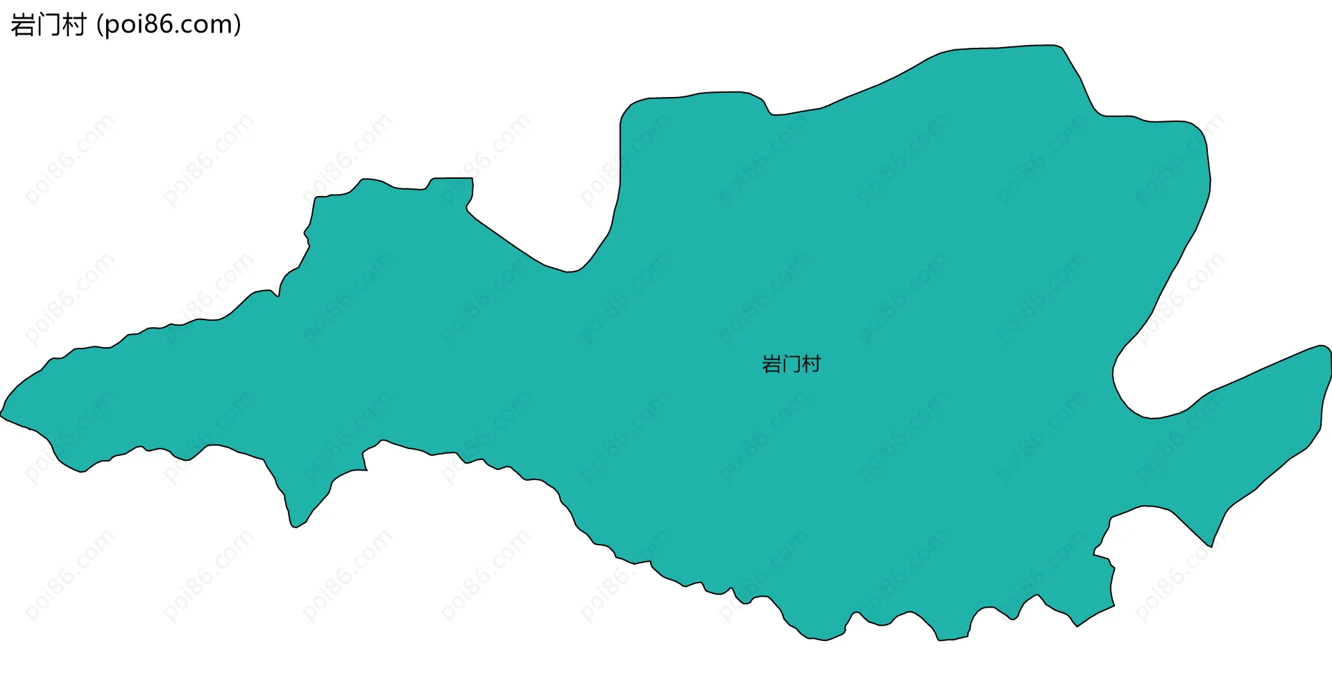 岩门村边界地图