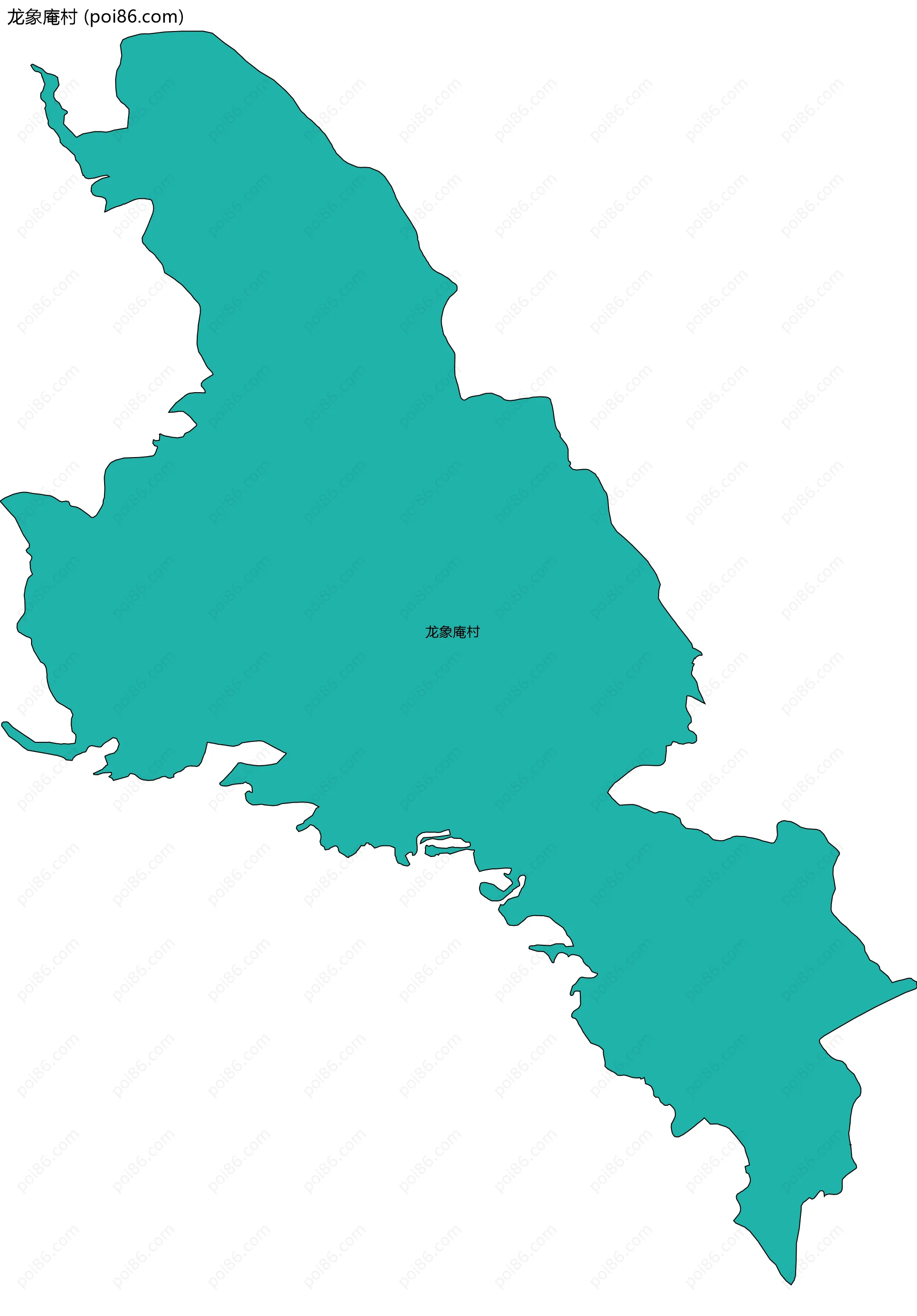 龙象庵村边界地图