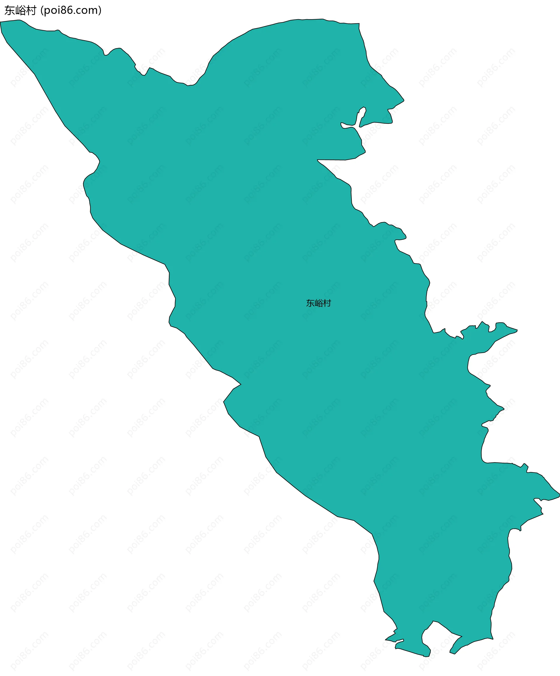 东峪村边界地图