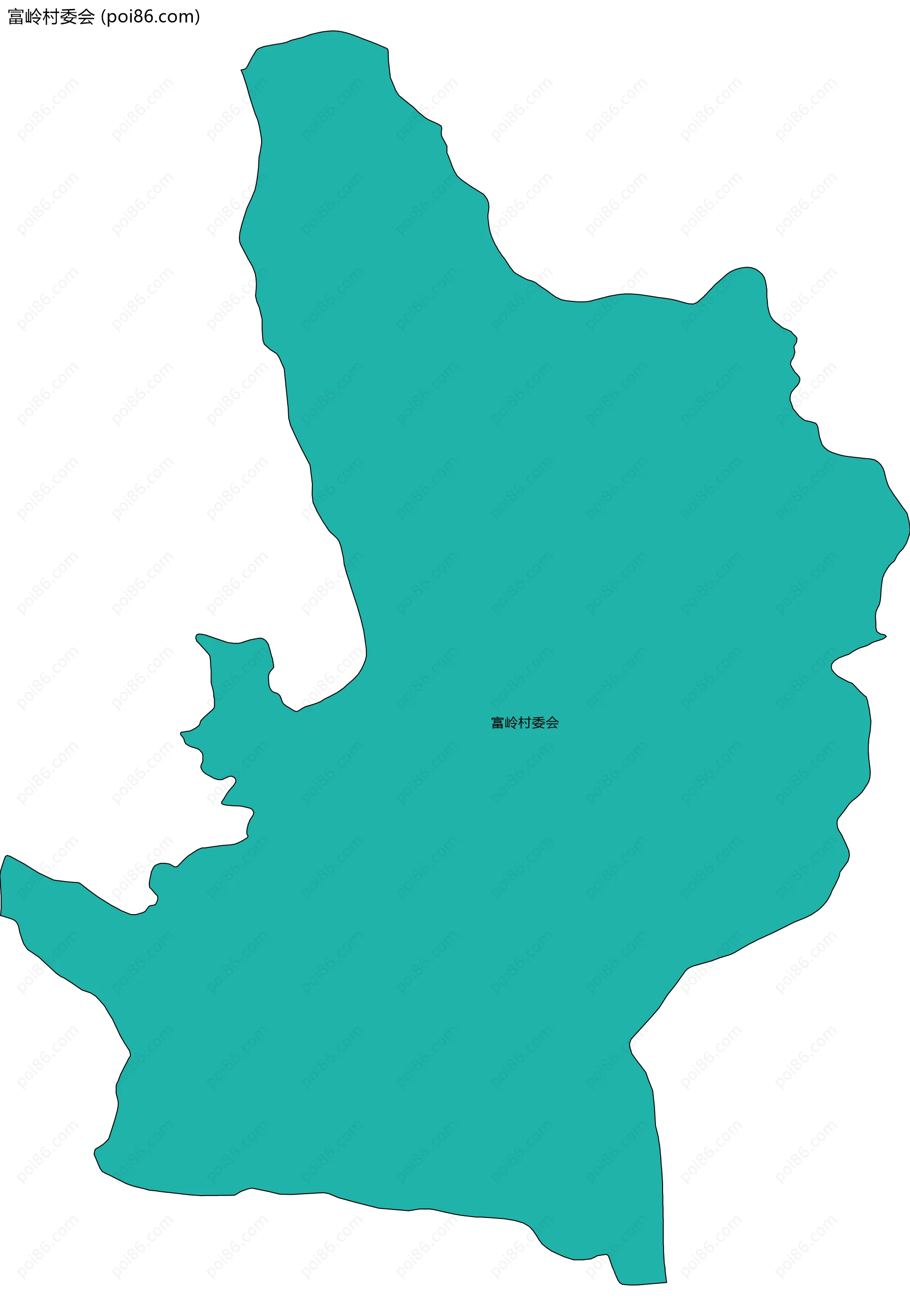 富岭村委会边界地图