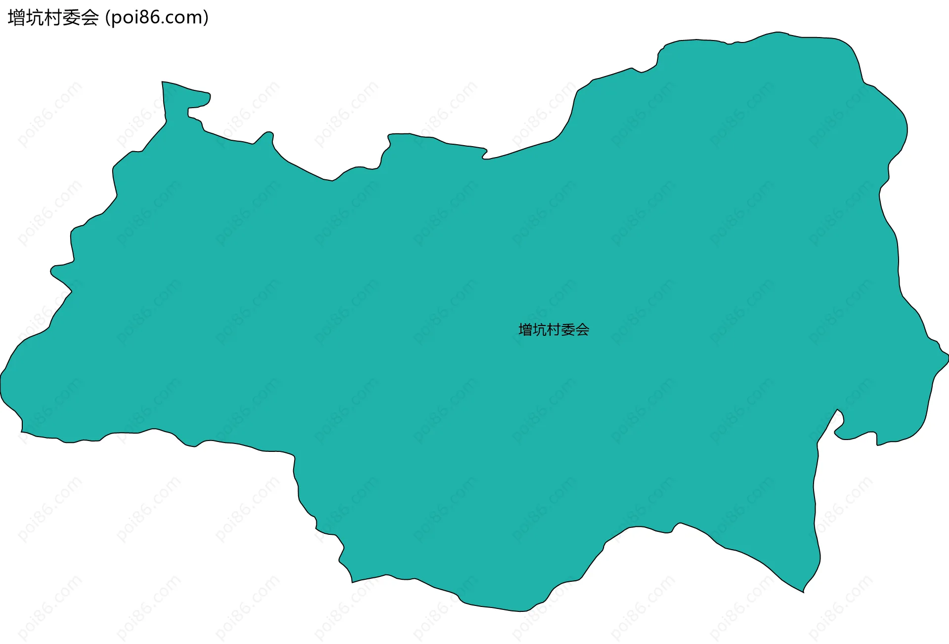 增坑村委会边界地图