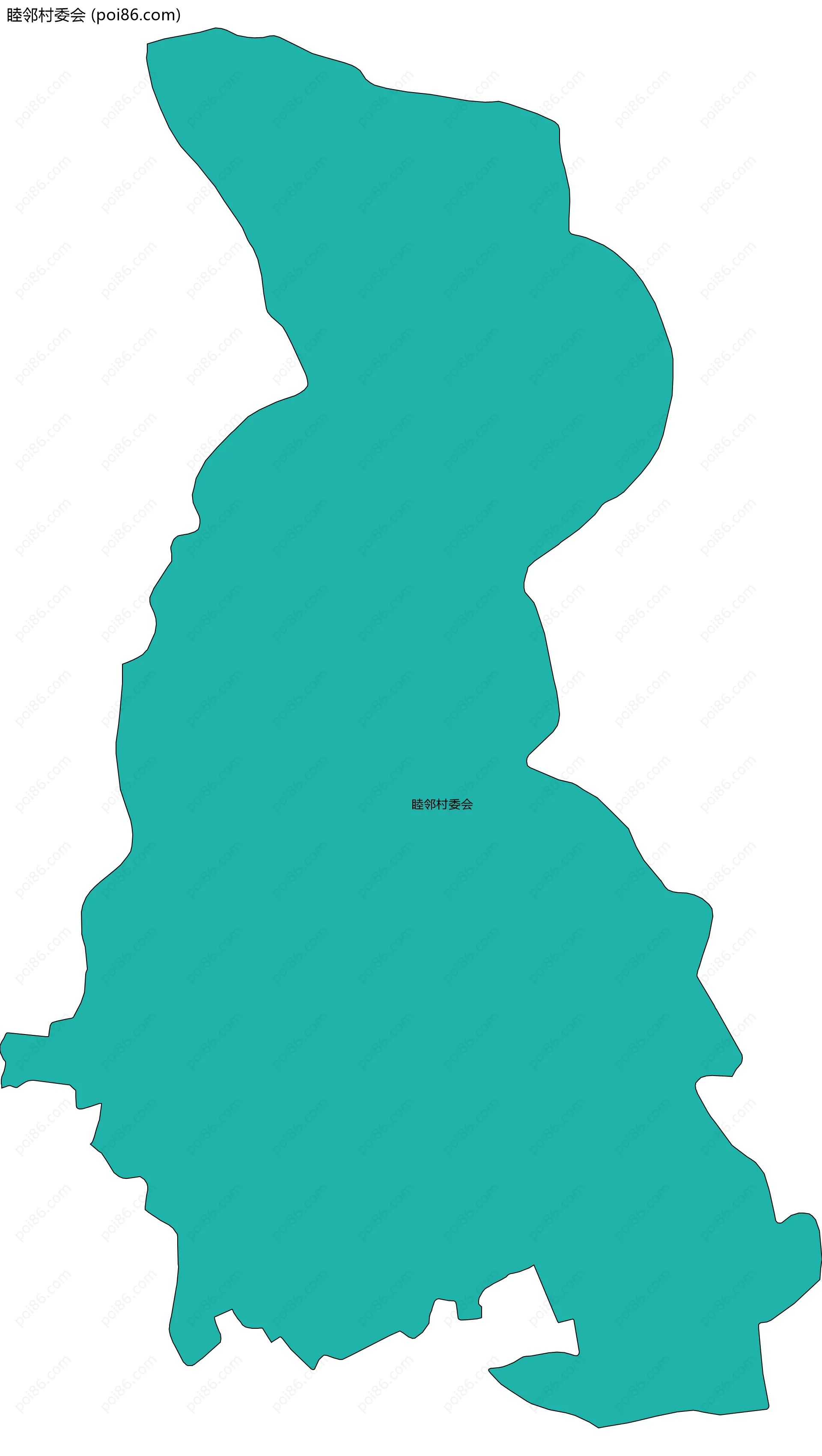 睦邻村委会边界地图