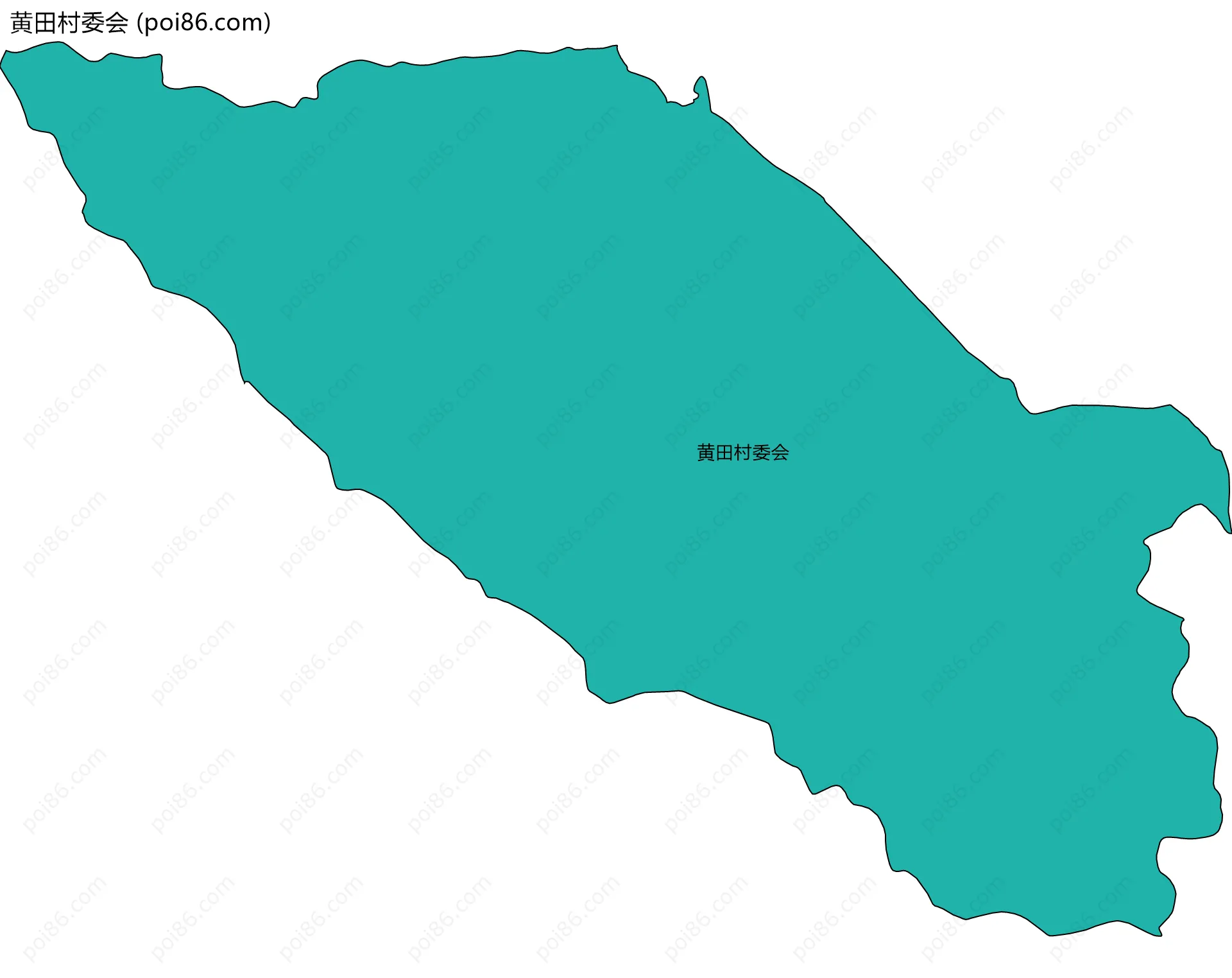 黄田村委会边界地图