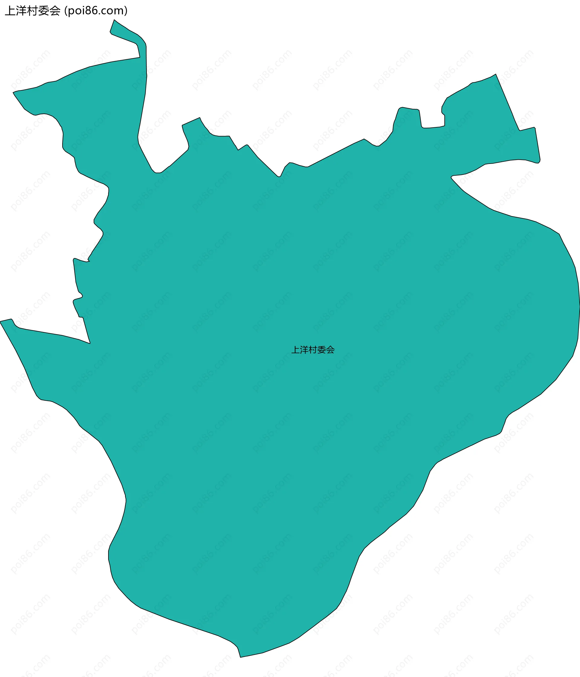 上洋村委会边界地图