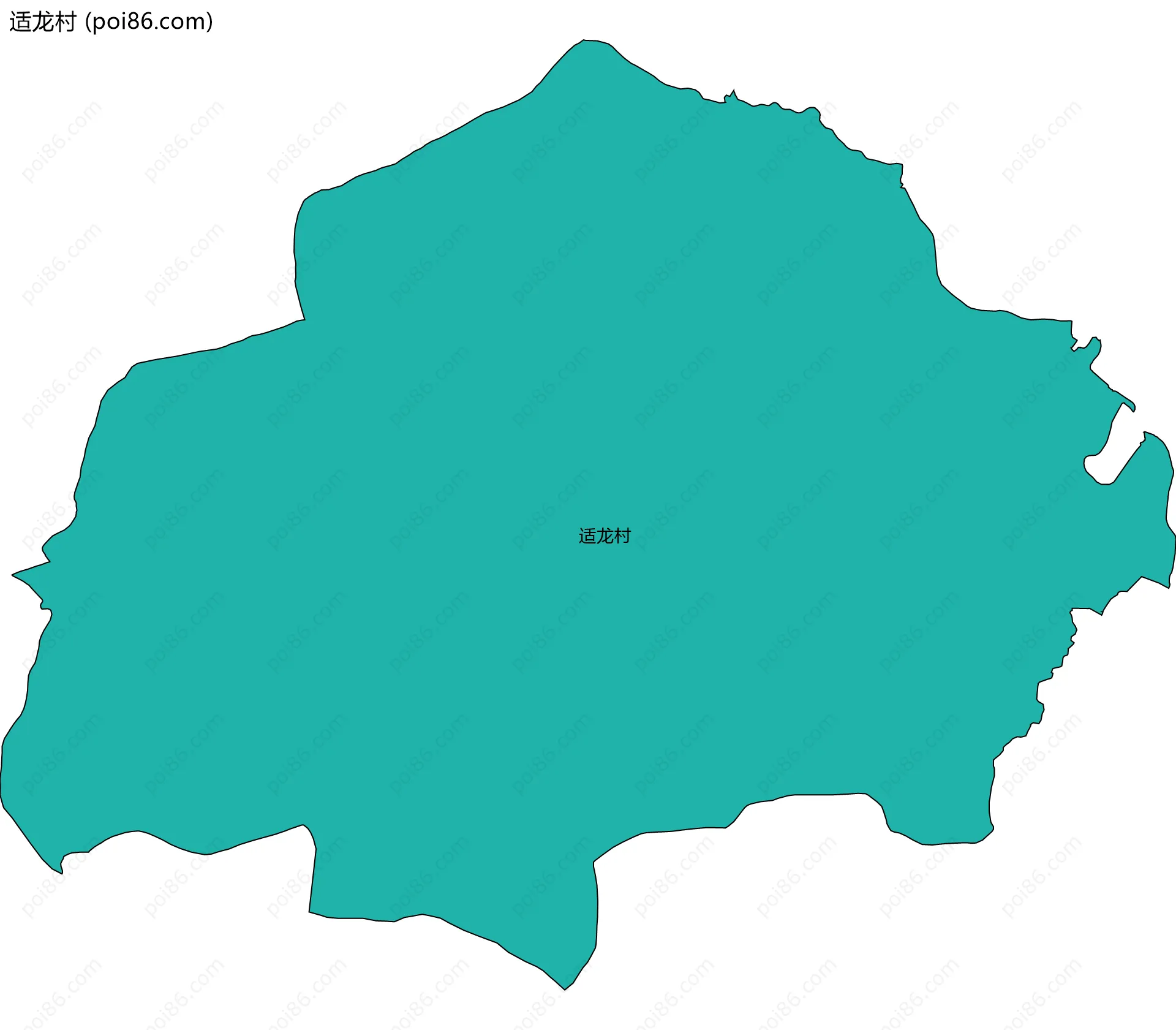 适龙村边界地图