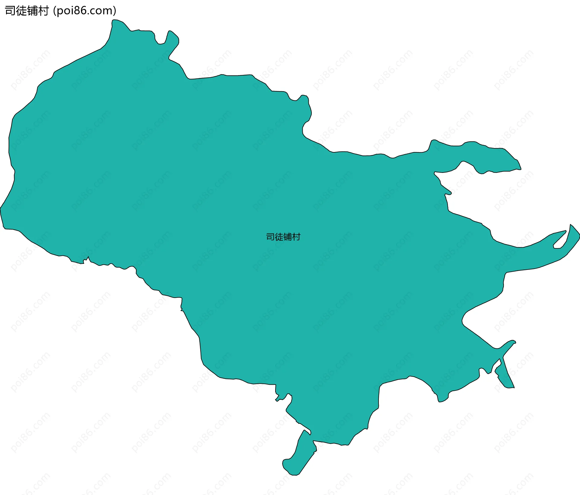 司徒铺村边界地图