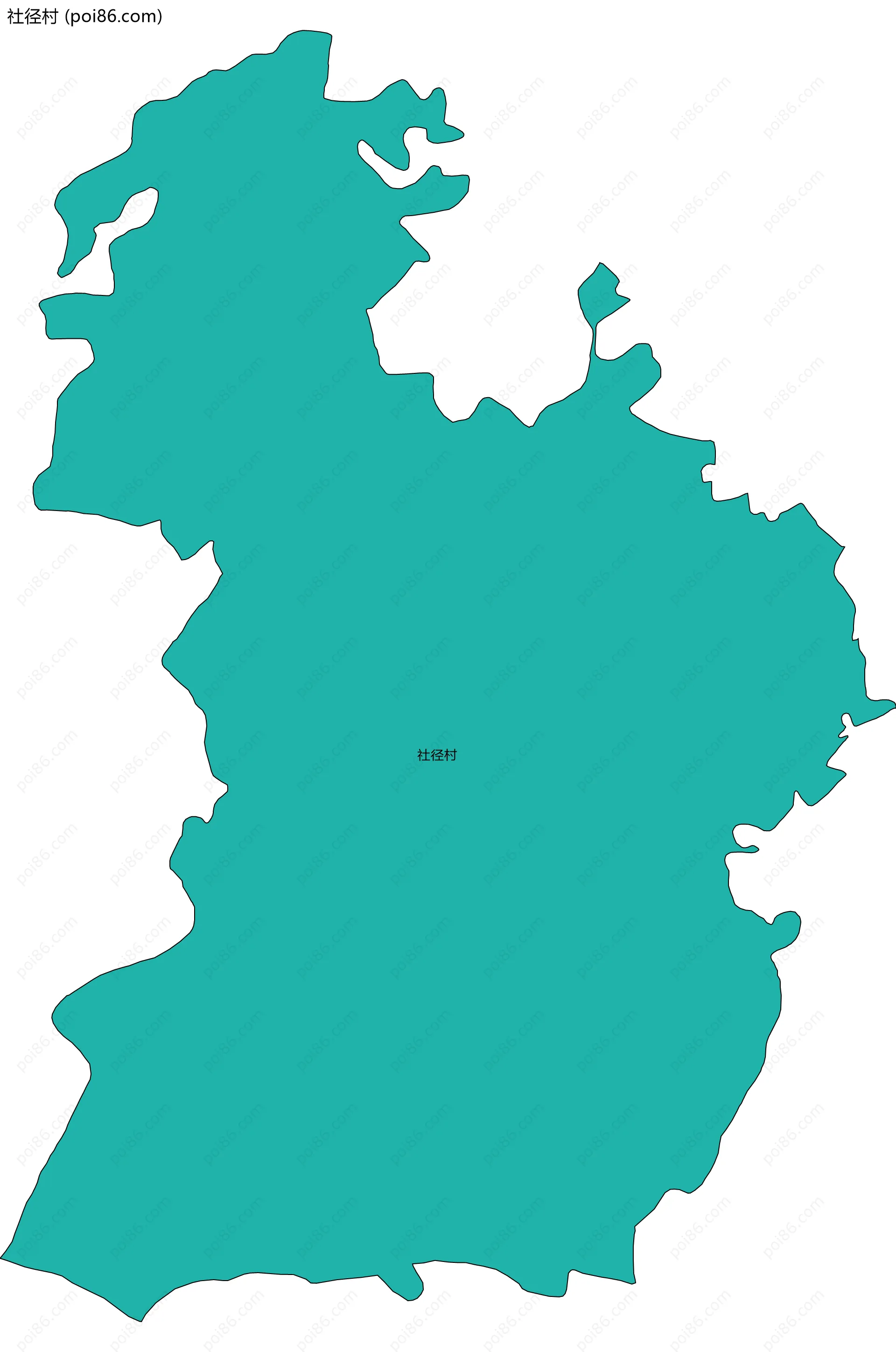 社径村边界地图