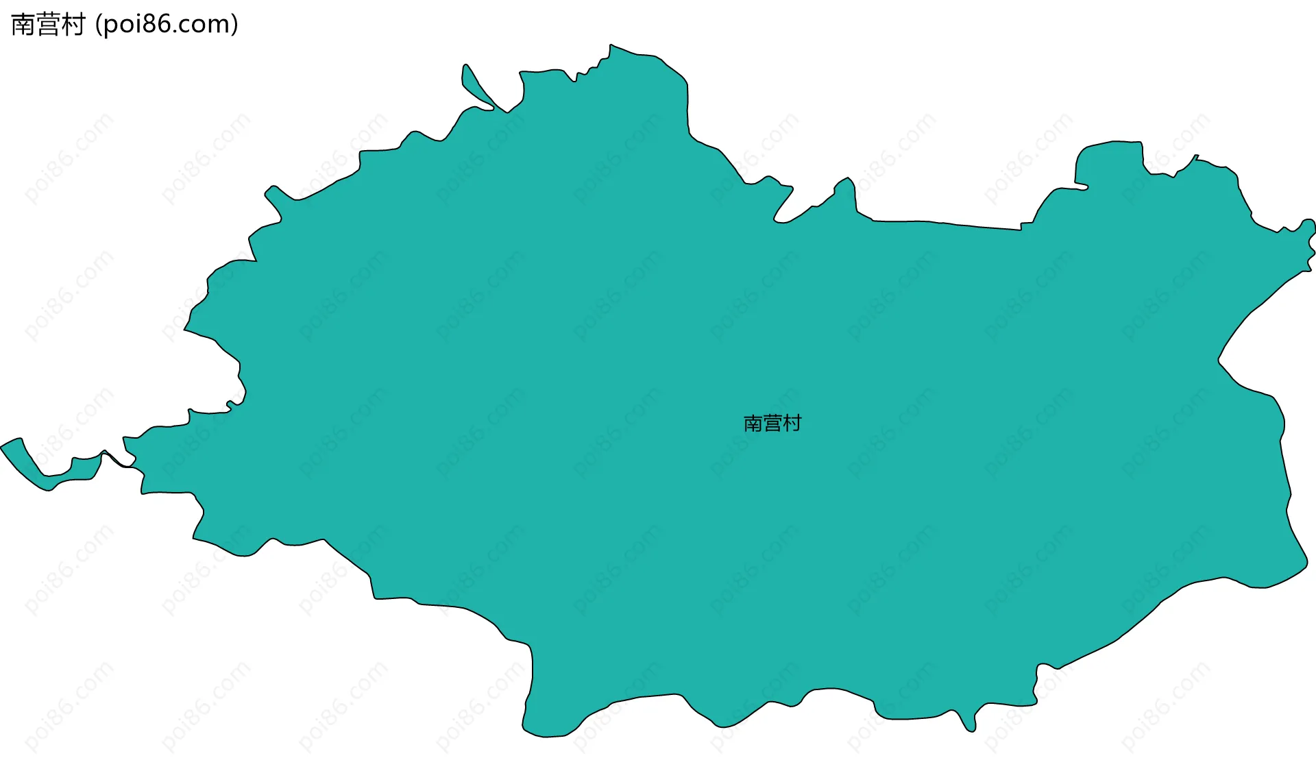 南营村边界地图