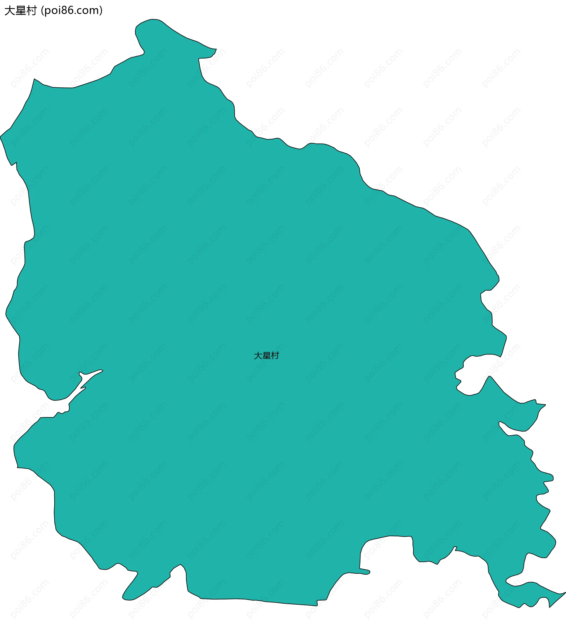 大星村边界地图