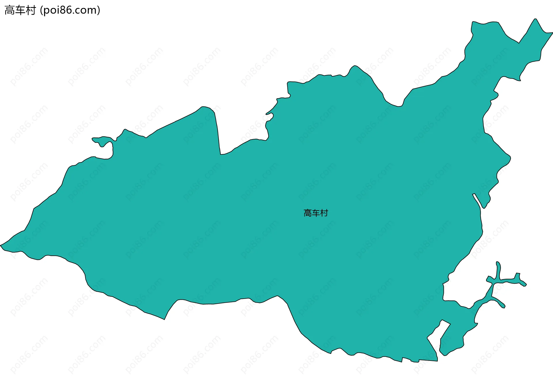 高车村边界地图