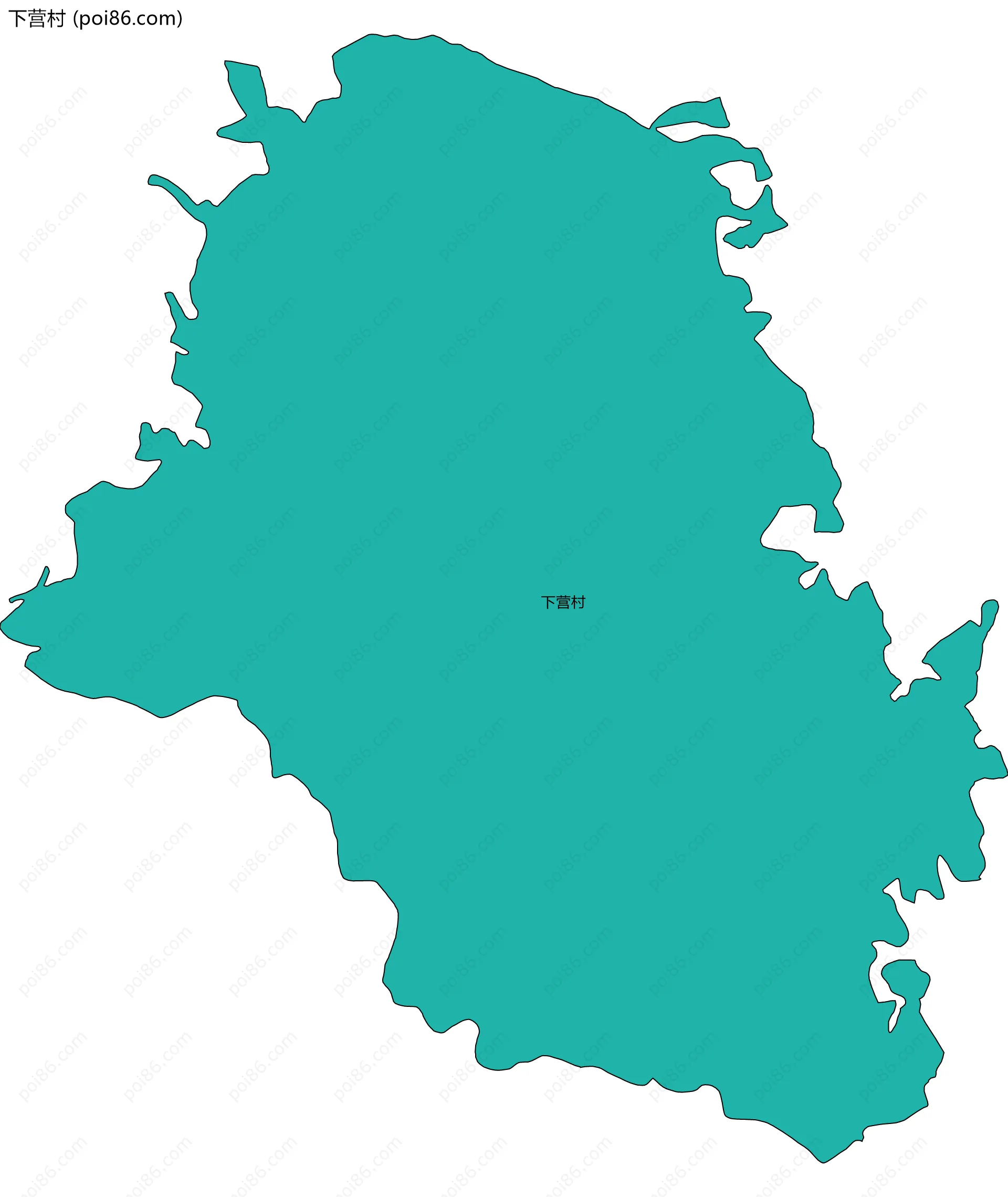 下营村边界地图