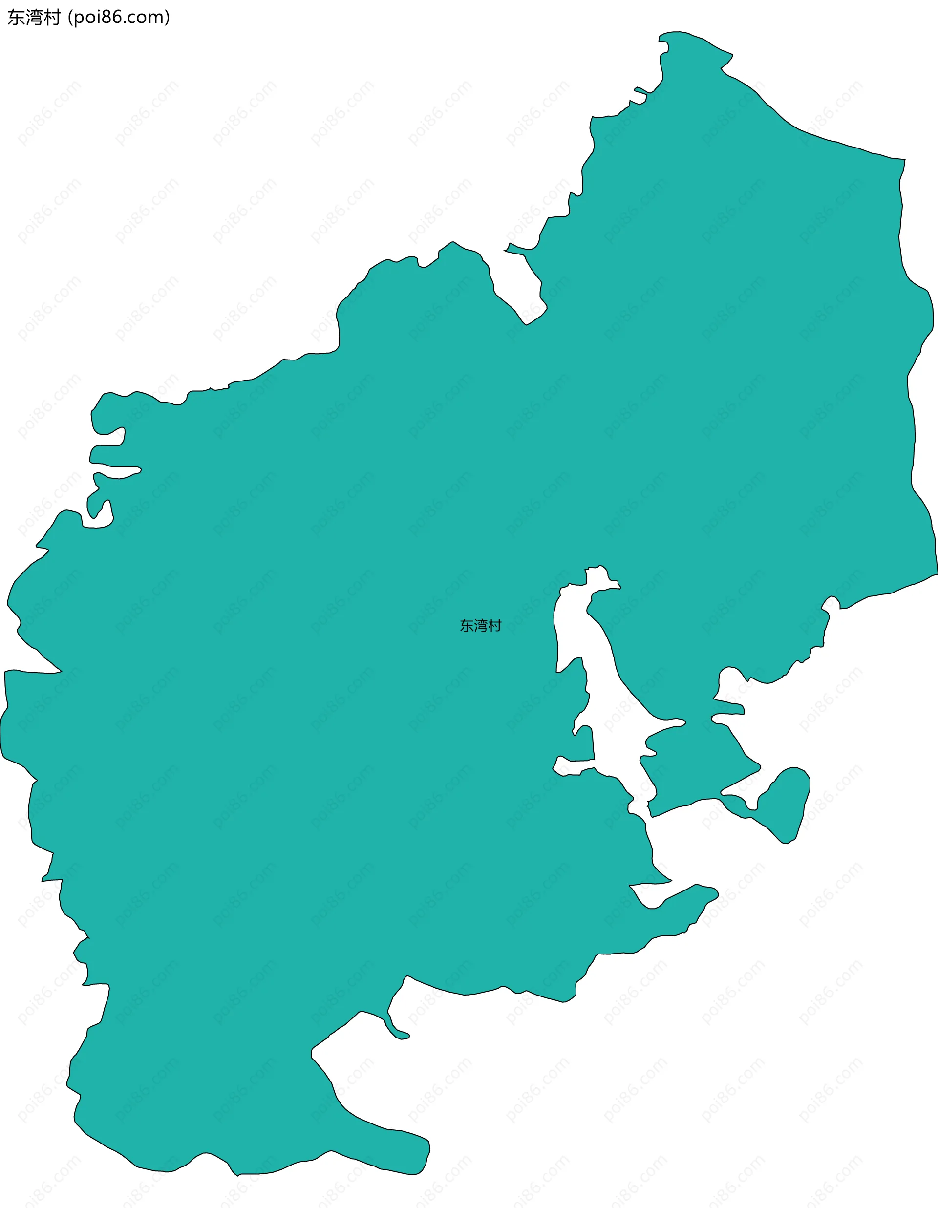 东湾村边界地图