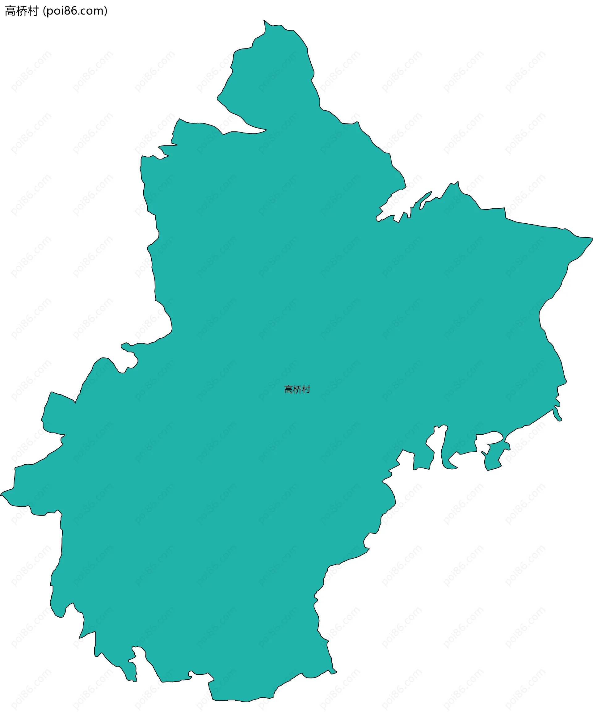 高桥村边界地图