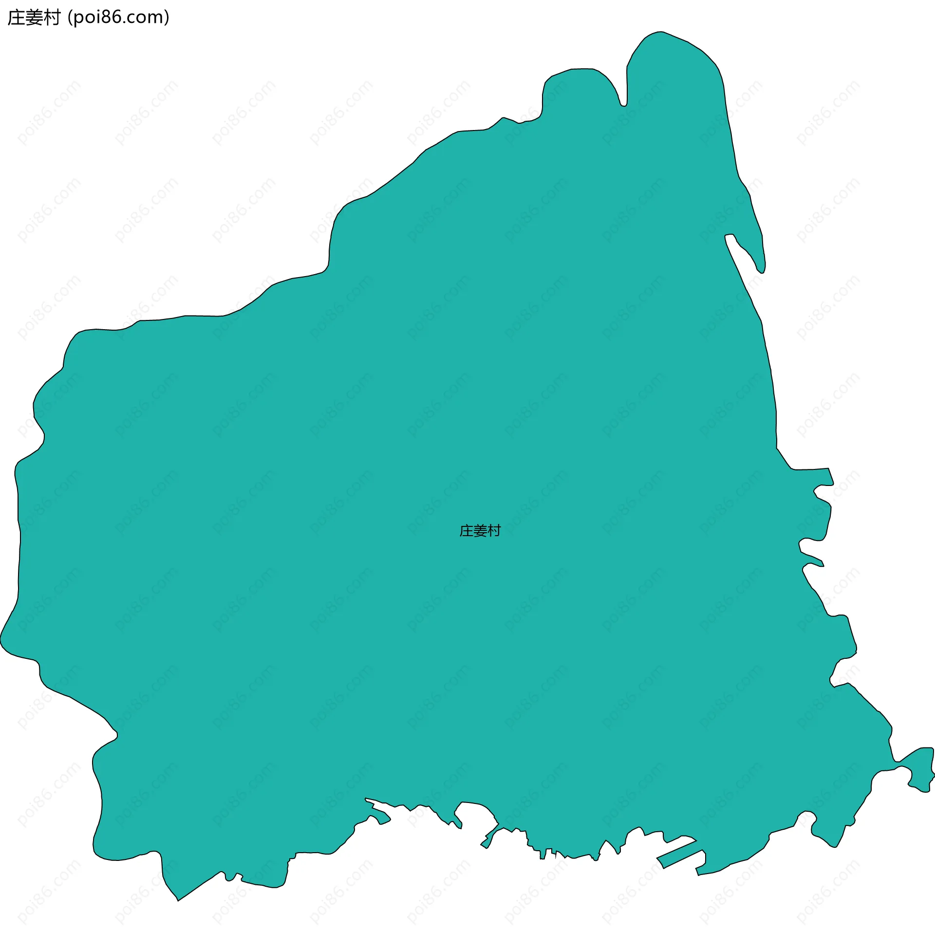庄姜村边界地图
