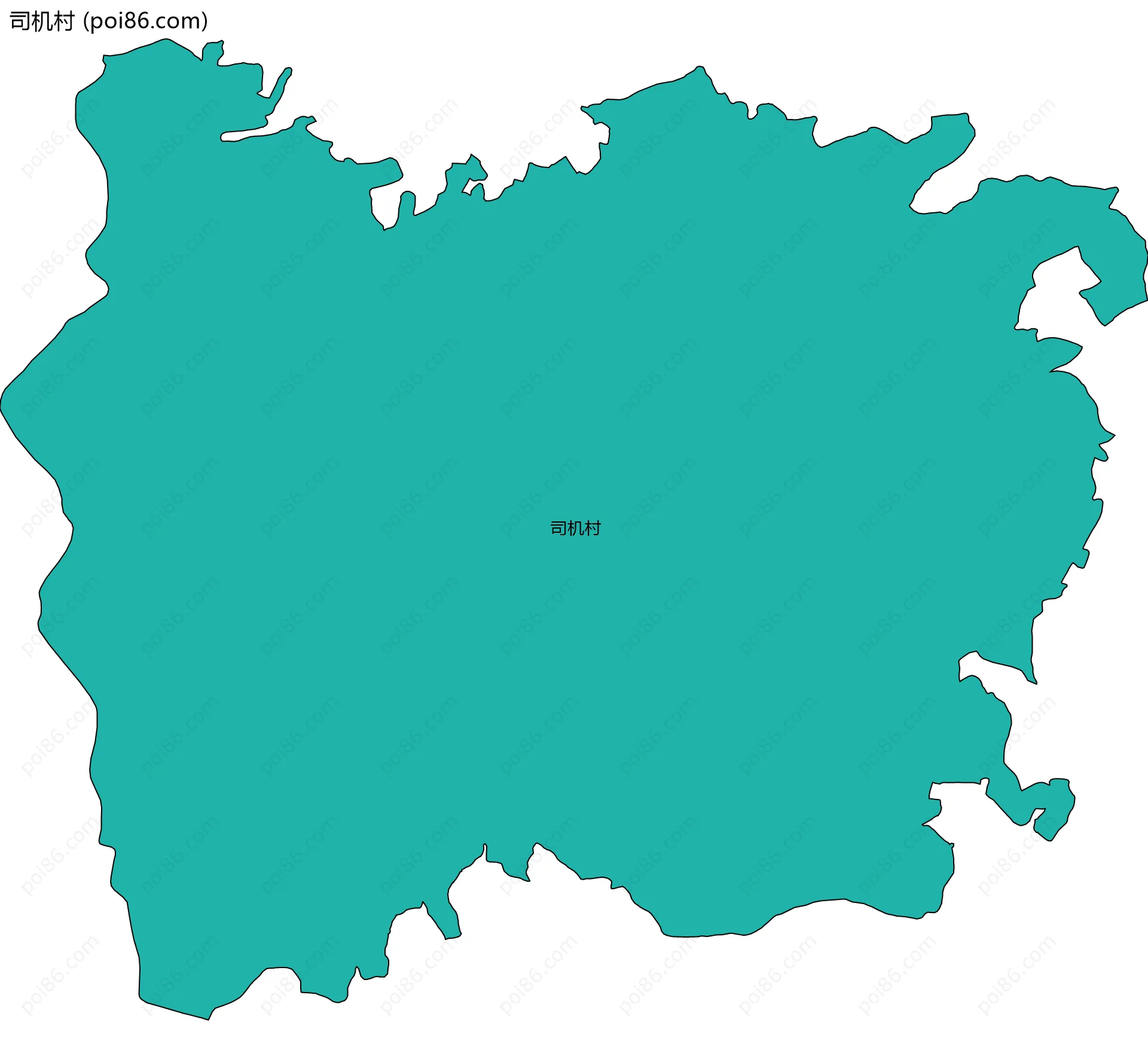 司机村边界地图