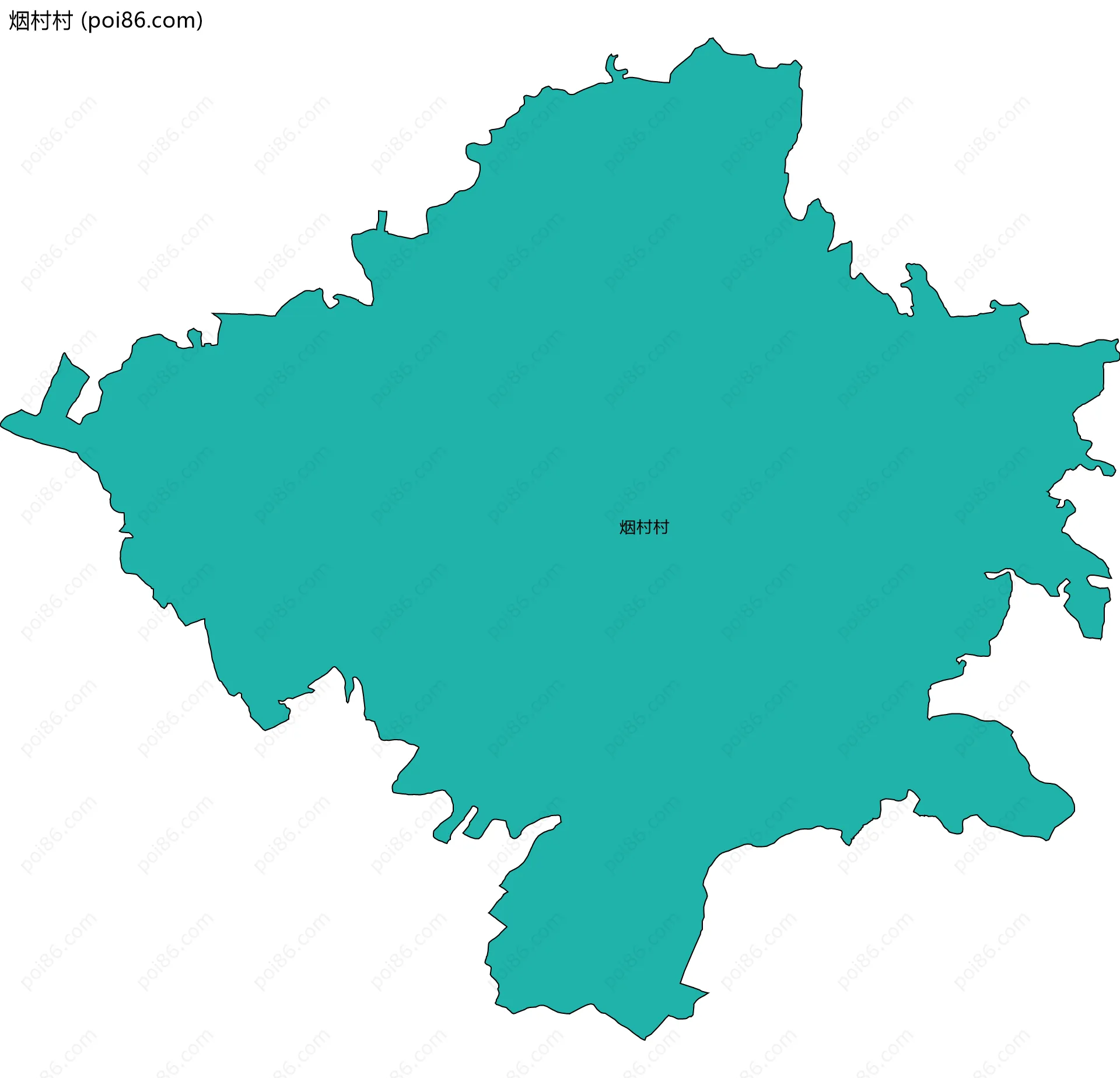 烟村村边界地图